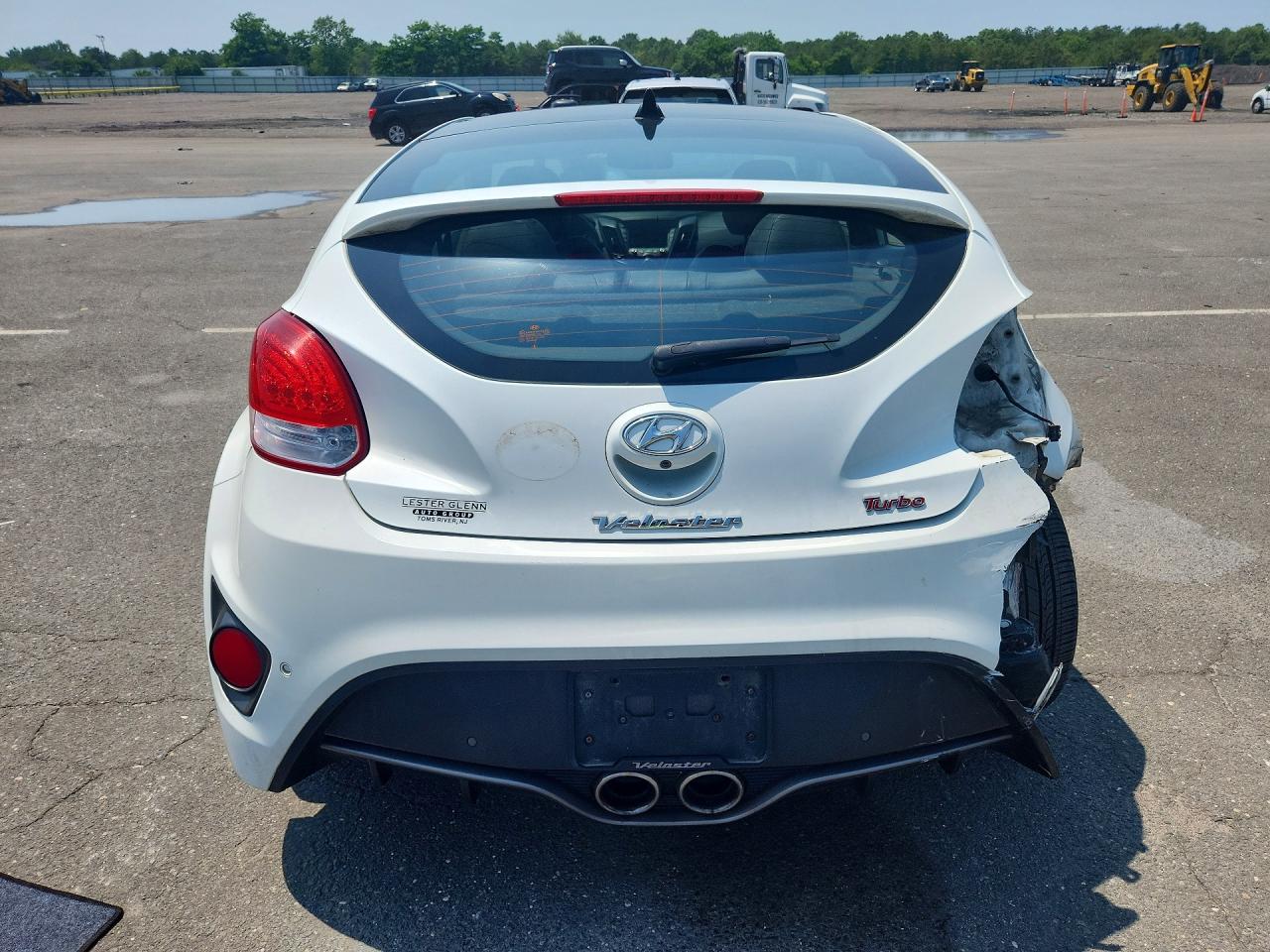2013 Hyundai Veloster Turbo White vin: KMHTC6AE8DU115005
