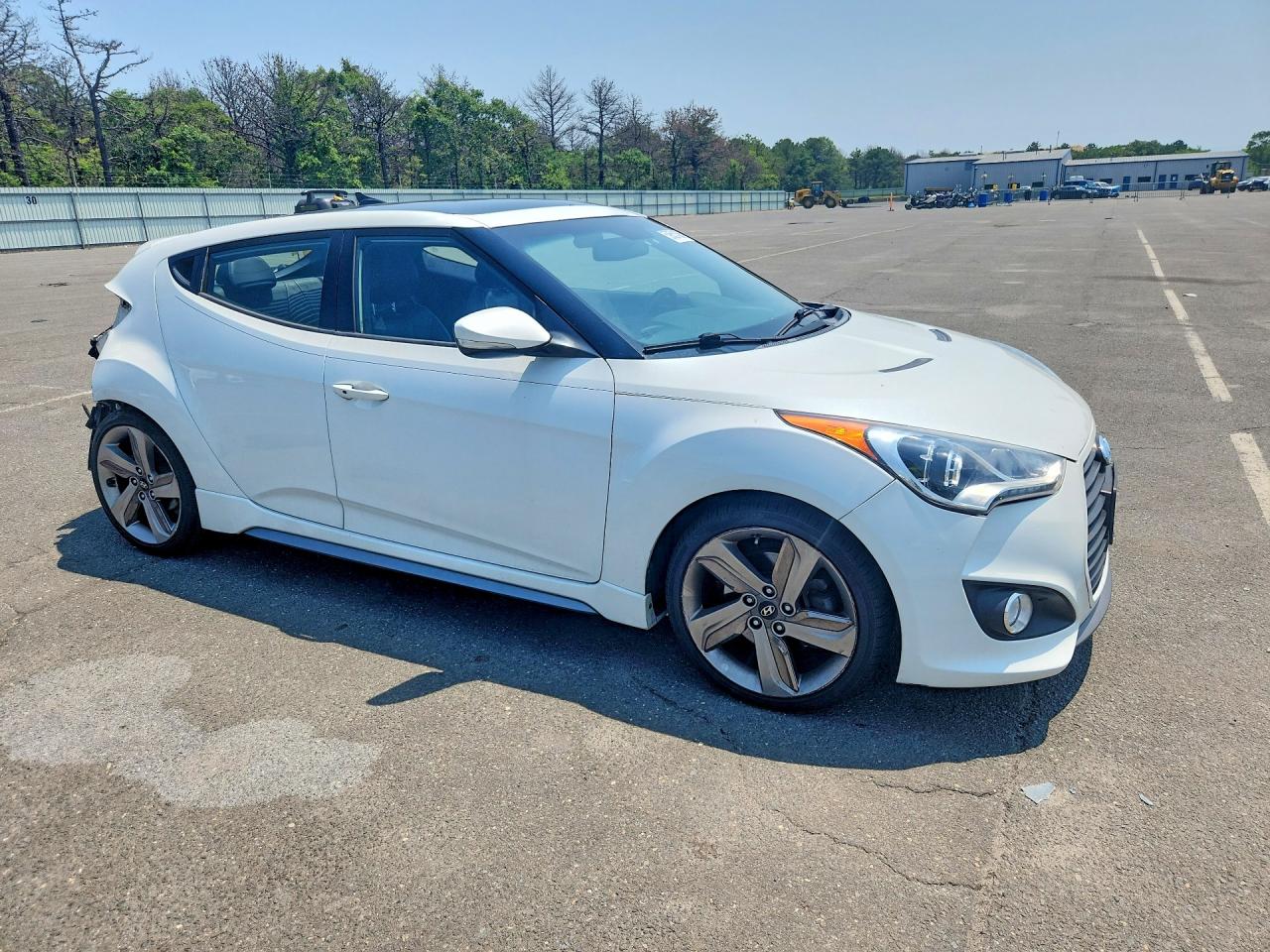 2013 Hyundai Veloster Turbo White vin: KMHTC6AE8DU115005