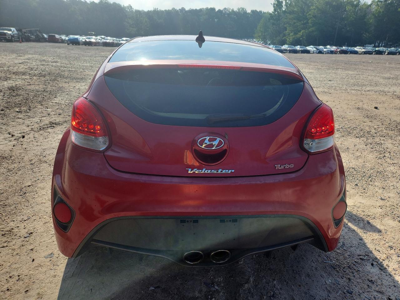 2013 Hyundai Veloster Turbo Red vin: KMHTC6AE8DU153348