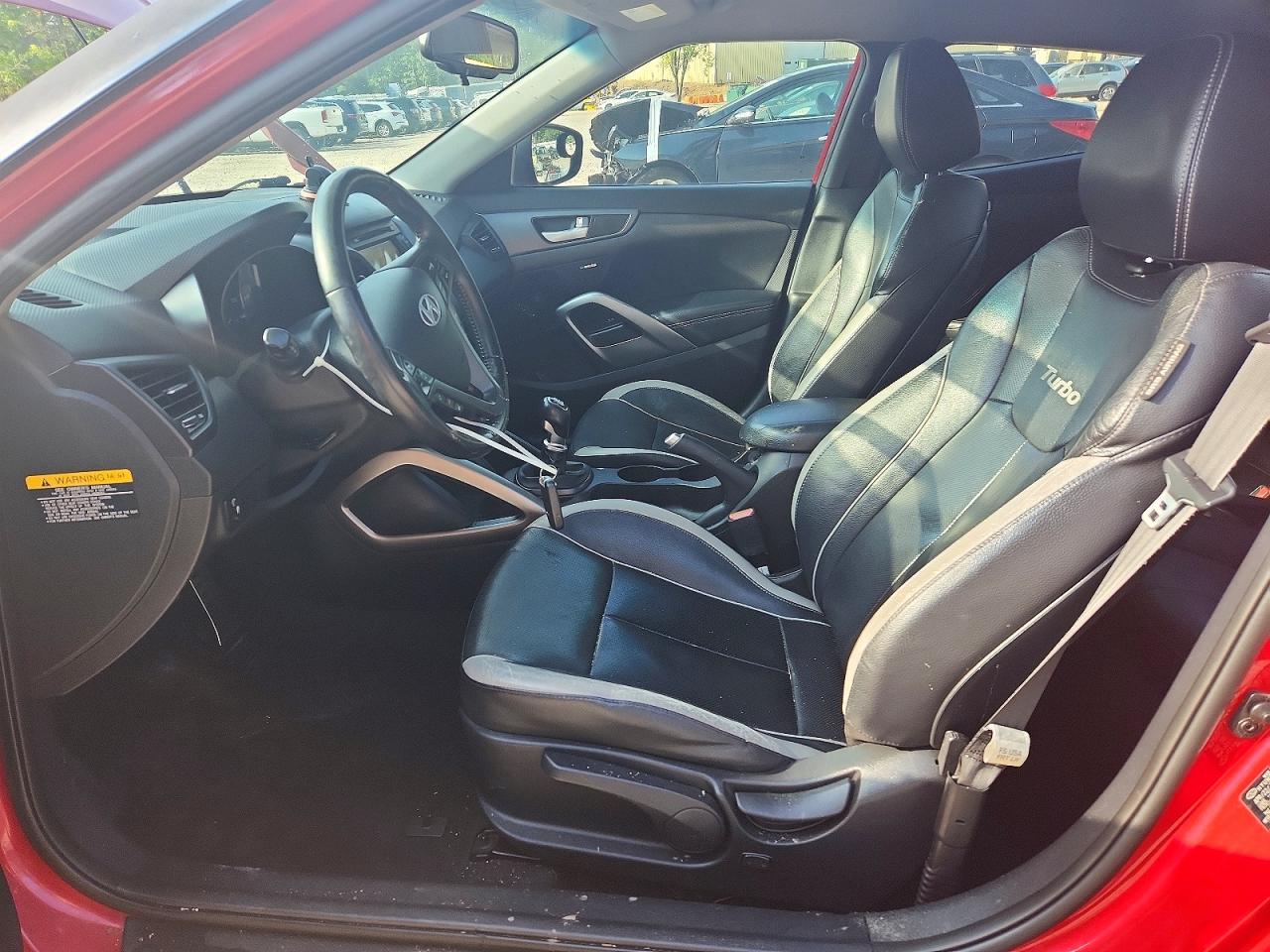 2013 Hyundai Veloster Turbo Red vin: KMHTC6AE8DU153348