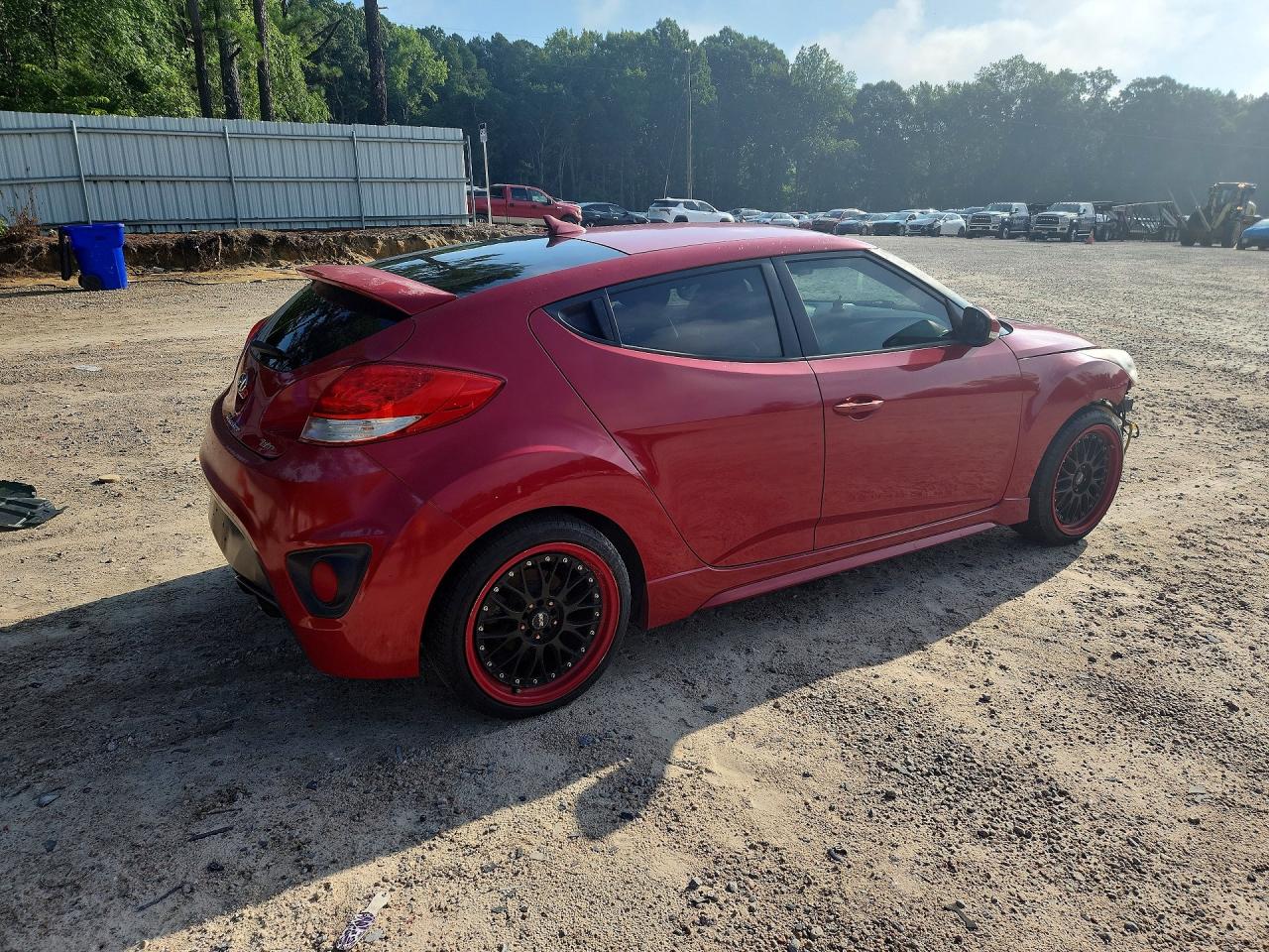2013 Hyundai Veloster Turbo Red vin: KMHTC6AE8DU153348