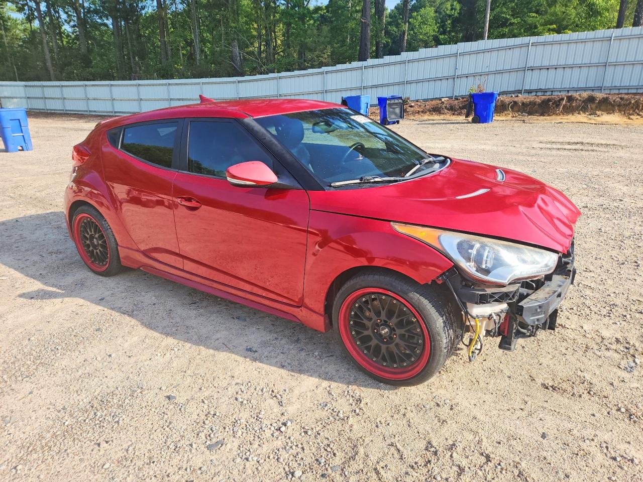 2013 Hyundai Veloster Turbo Red vin: KMHTC6AE8DU153348
