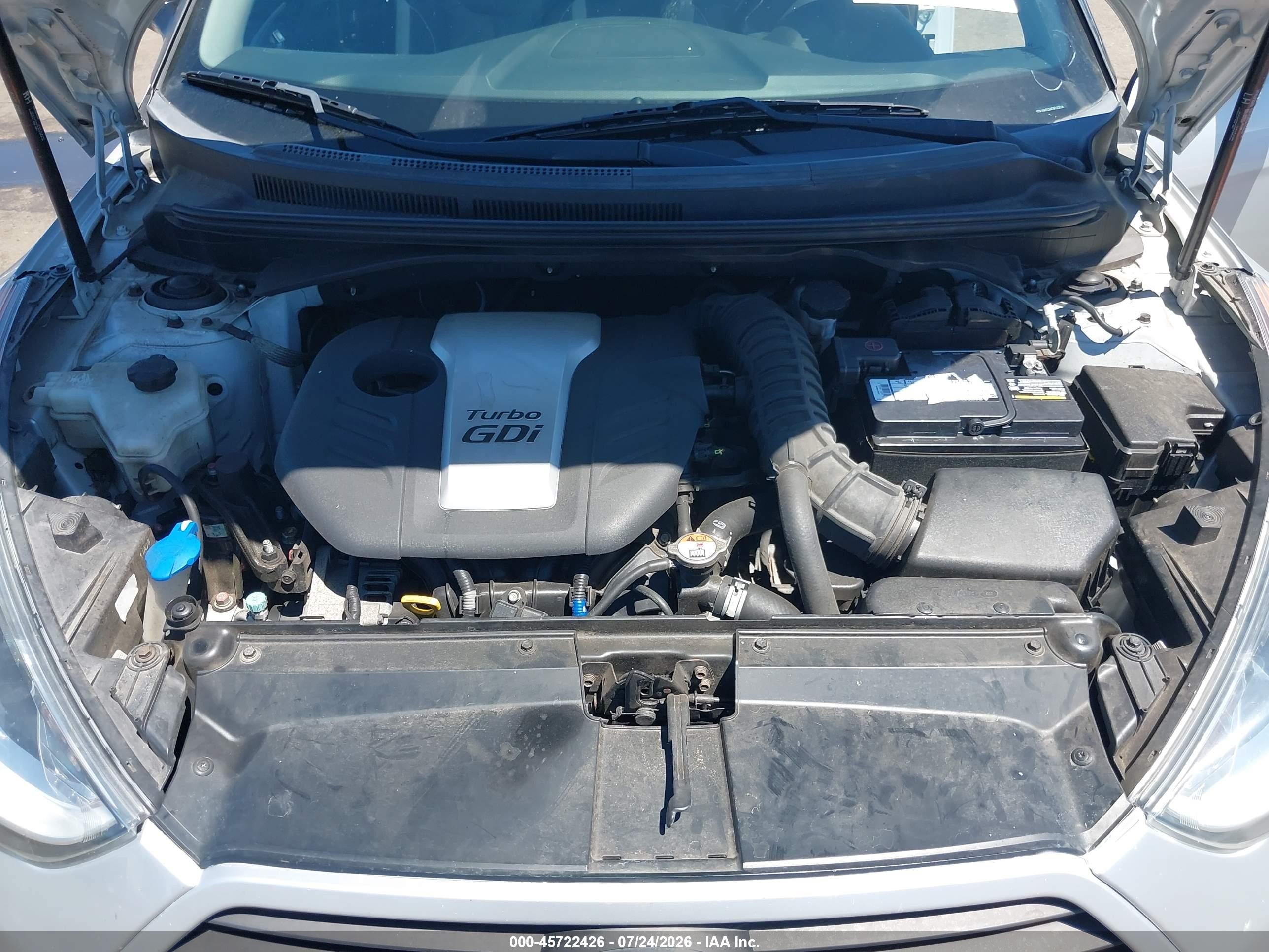 2015 Hyundai Veloster Turbo Silver vin: KMHTC6AE8FU235082