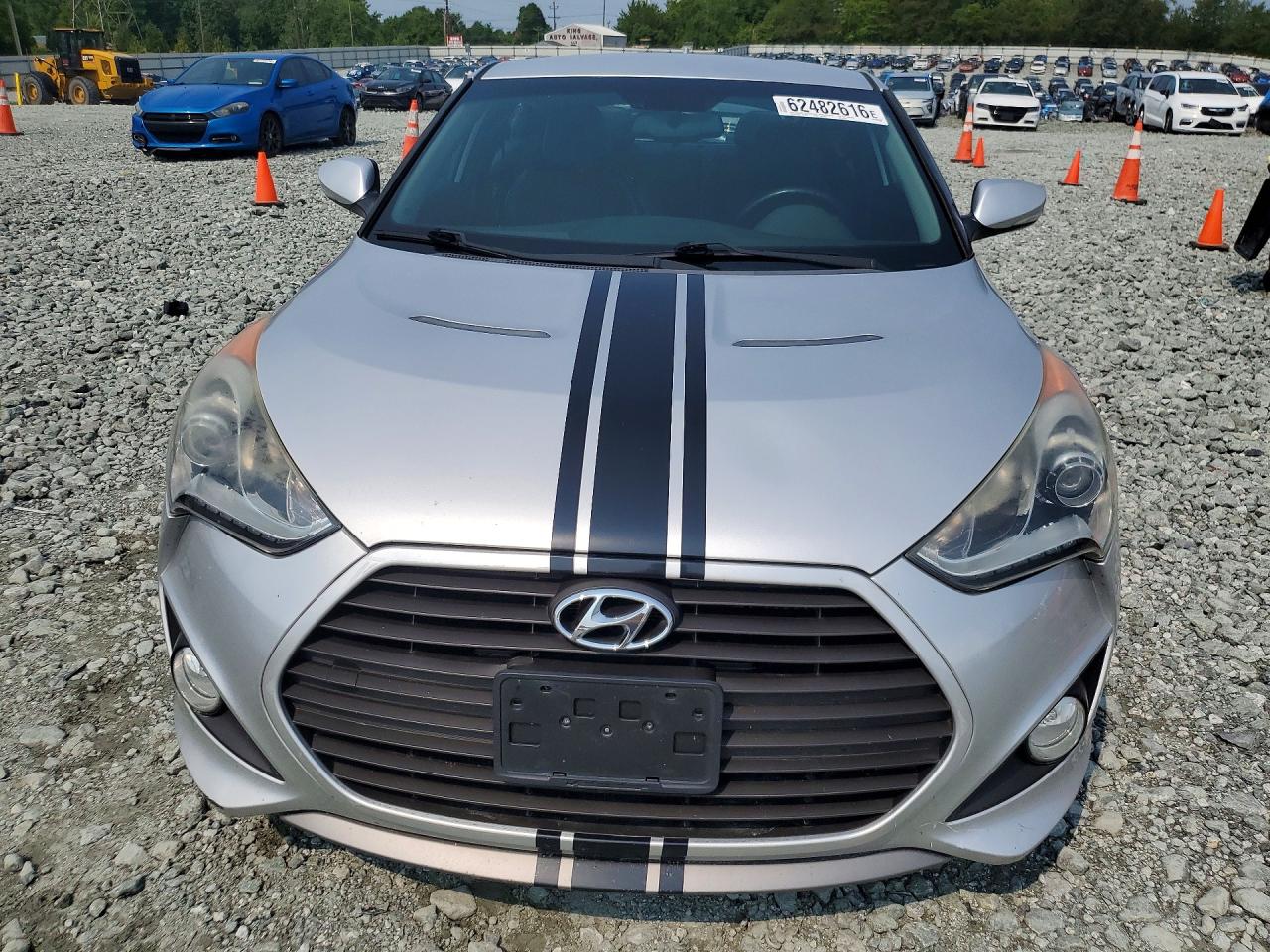 2013 Hyundai Veloster Turbo Silver vin: KMHTC6AE9DU097632