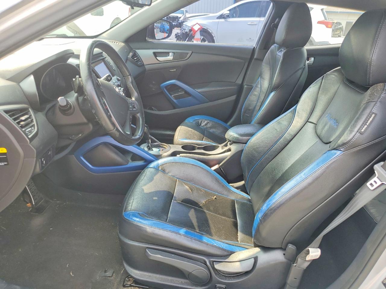 2013 Hyundai Veloster Turbo Silver vin: KMHTC6AE9DU097632