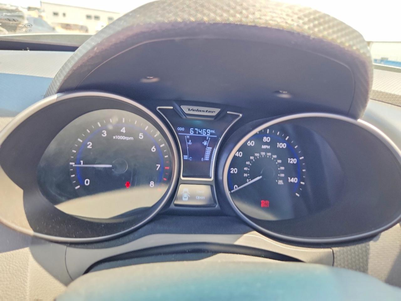 2013 Hyundai Veloster Turbo Black vin: KMHTC6AE9DU100206