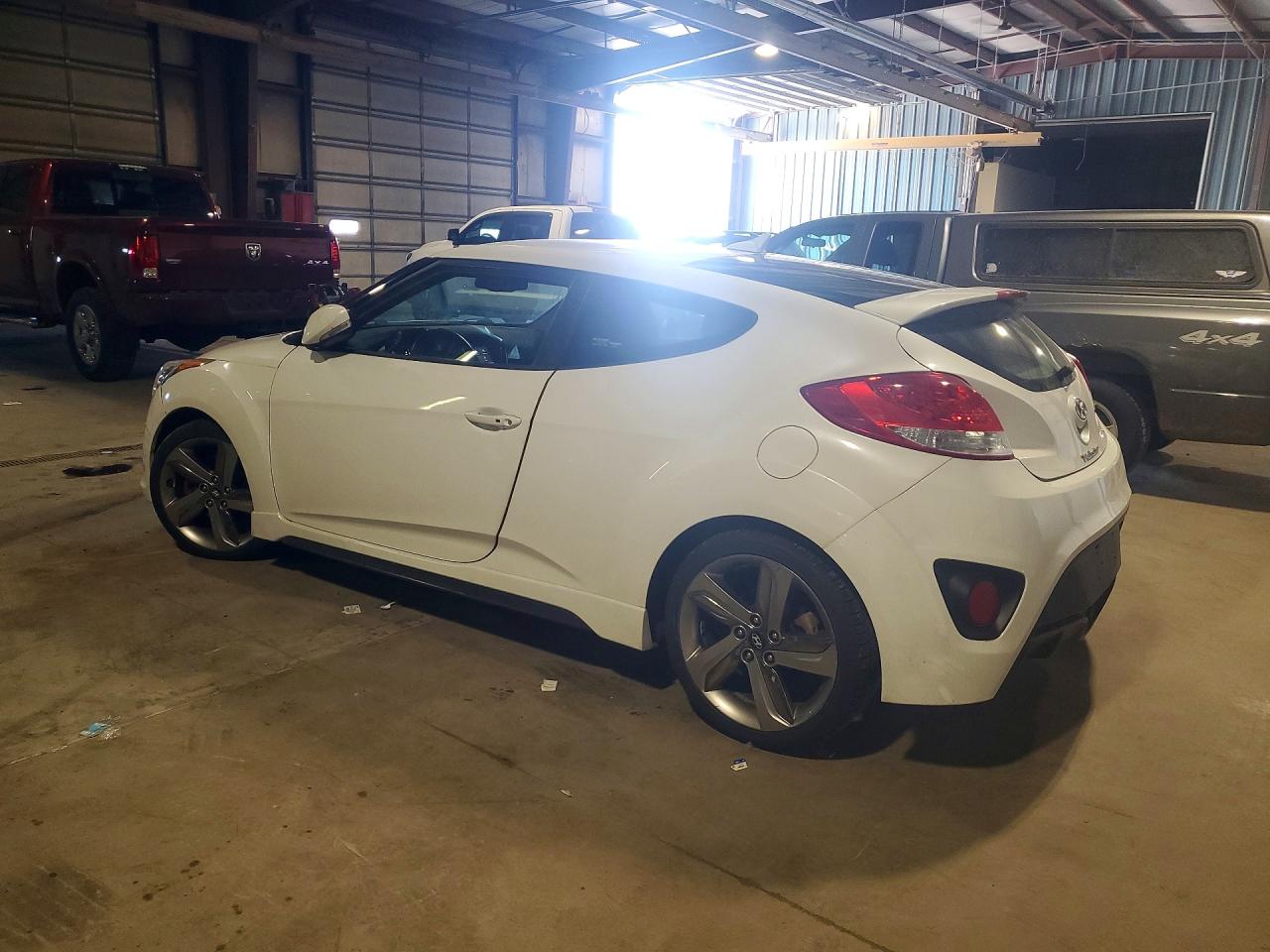 2013 Hyundai Veloster Turbo White vin: KMHTC6AE9DU128636