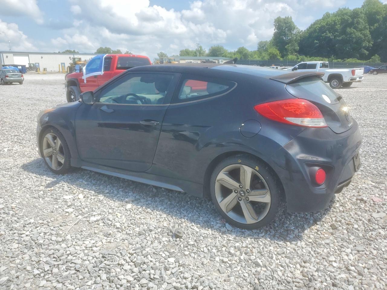 2013 Hyundai Veloster Turbo Black vin: KMHTC6AE9DU134680