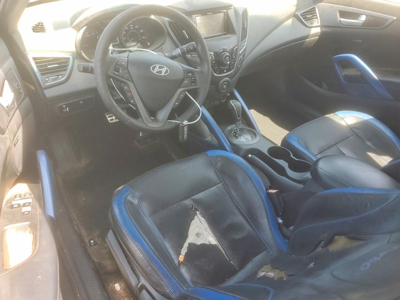 2013 Hyundai Veloster Turbo Black vin: KMHTC6AE9DU134680