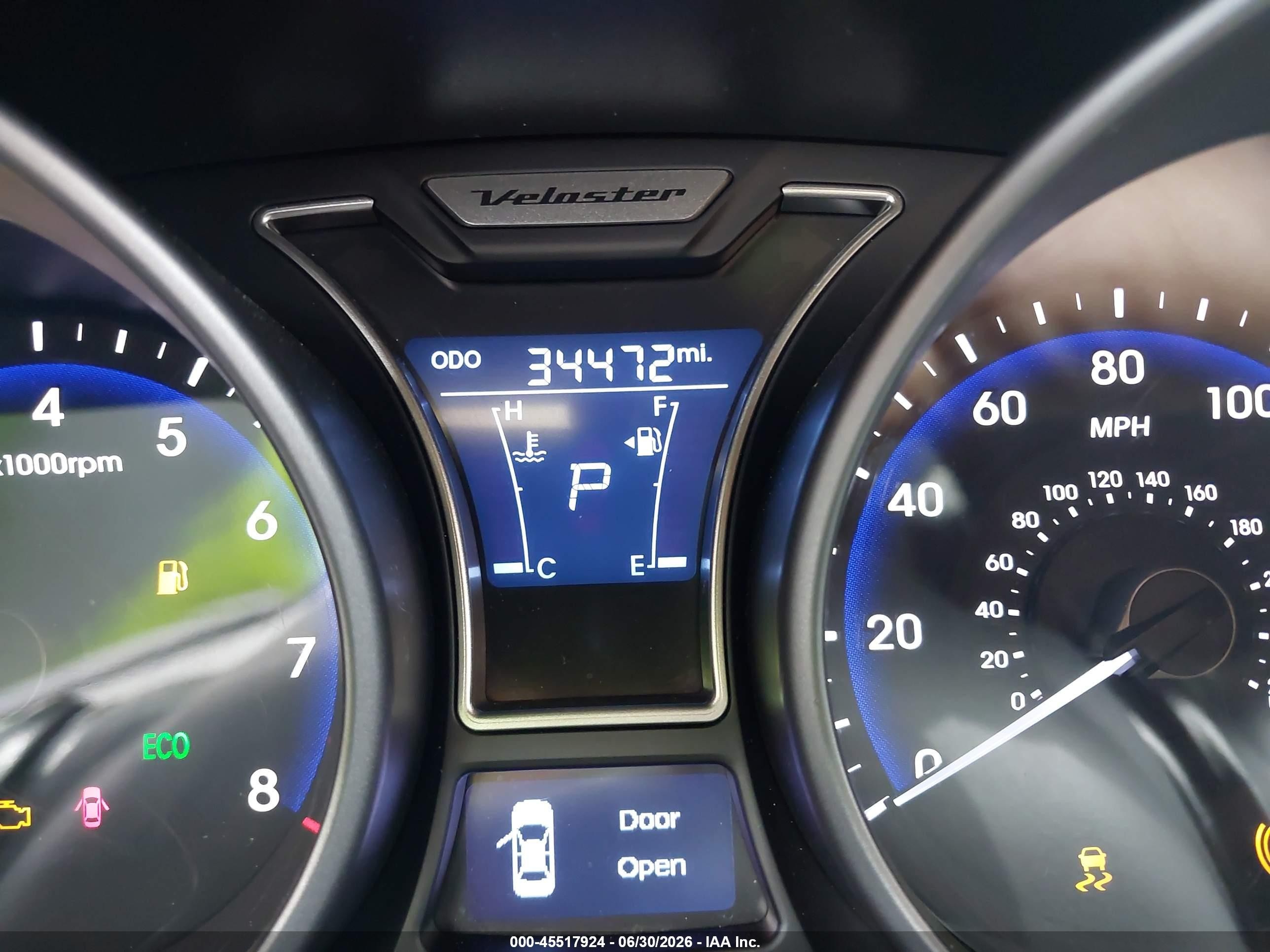 2013 Hyundai Veloster Turbo W/black Blue vin: KMHTC6AE9DU135537