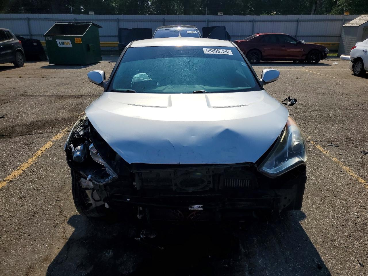 2013 Hyundai Veloster Turbo Silver vin: KMHTC6AE9DU137482