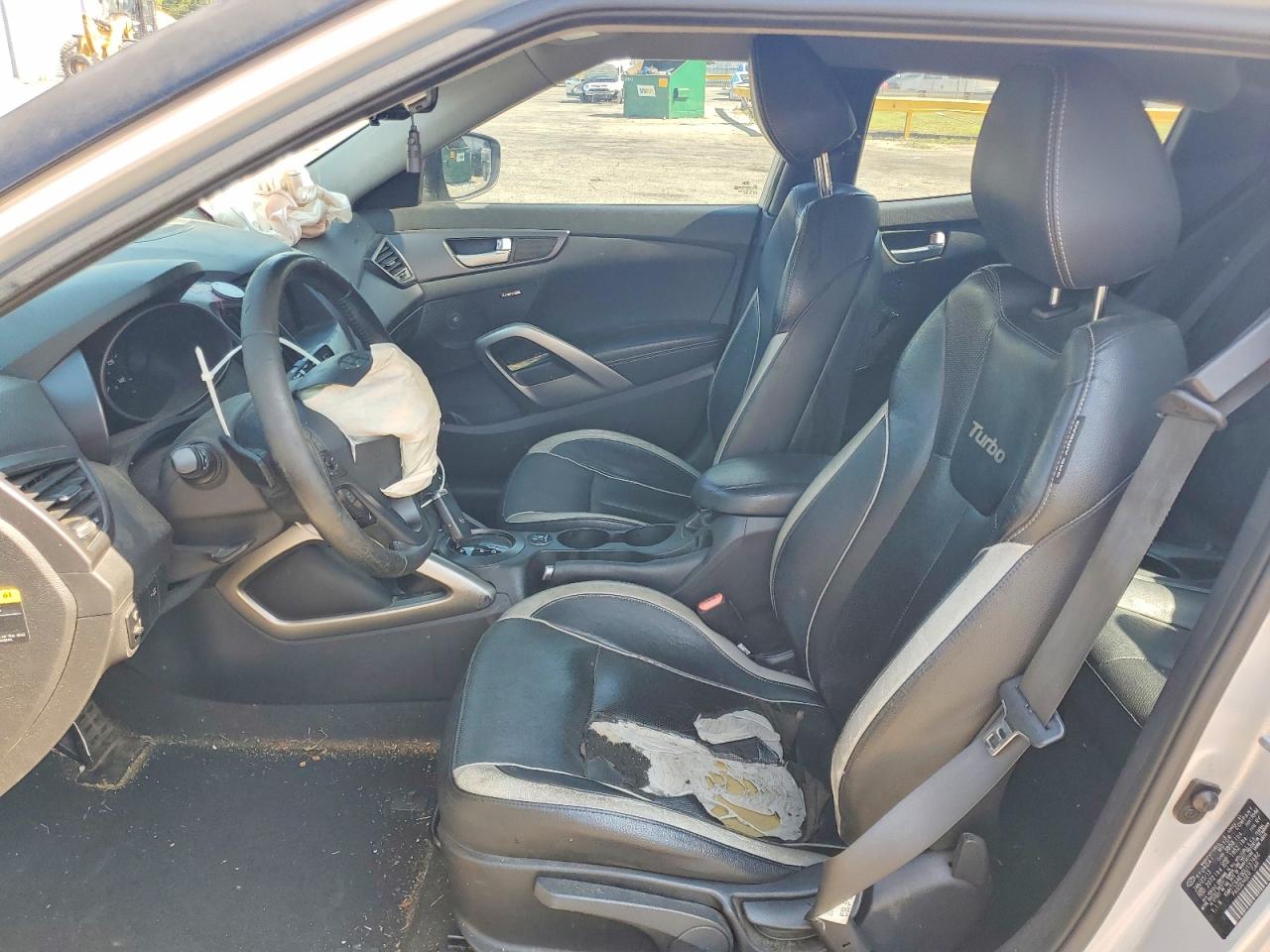 2013 Hyundai Veloster Turbo Silver vin: KMHTC6AE9DU137482