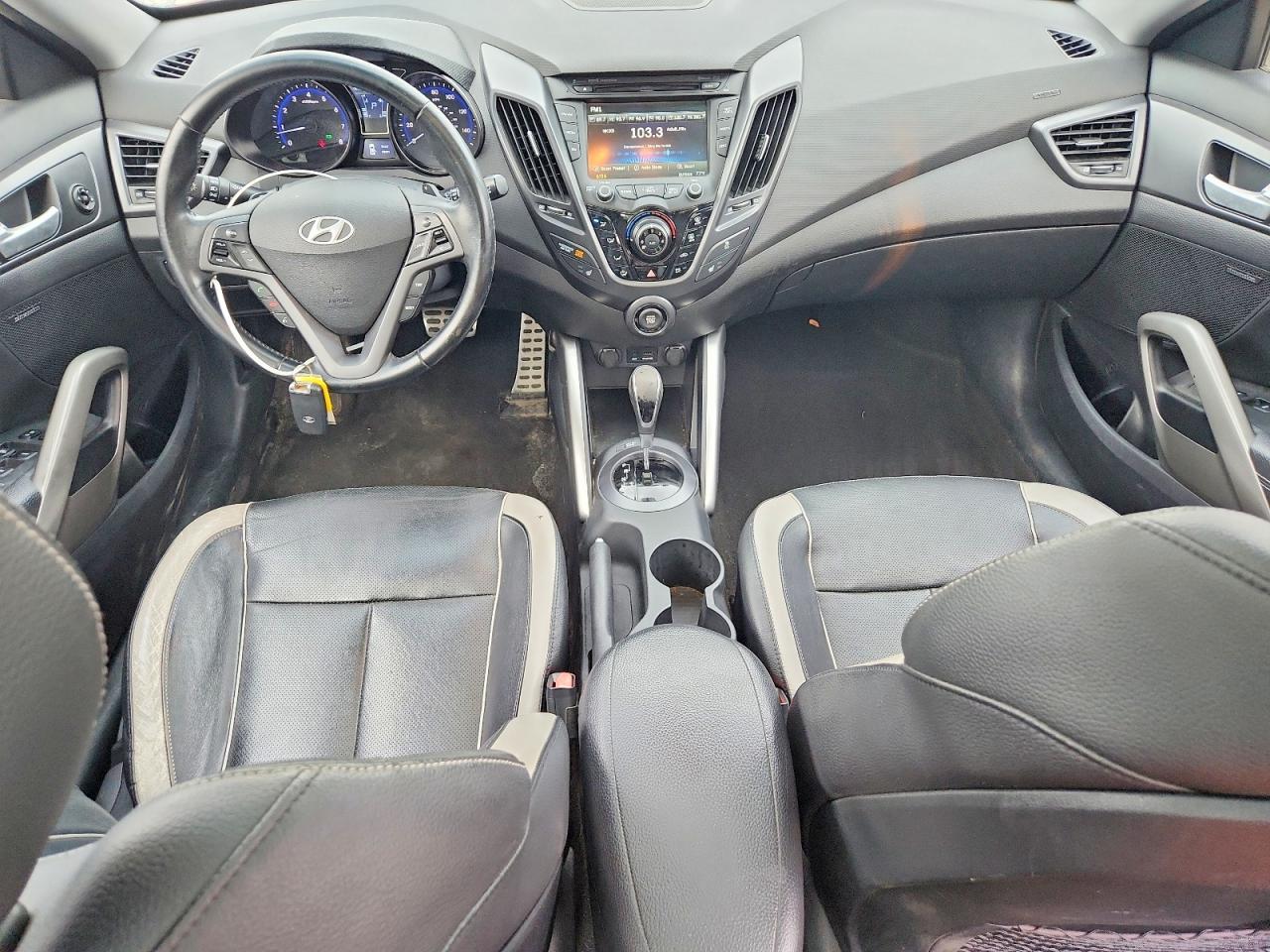 2013 Hyundai Veloster Turbo Orange vin: KMHTC6AE9DU169302