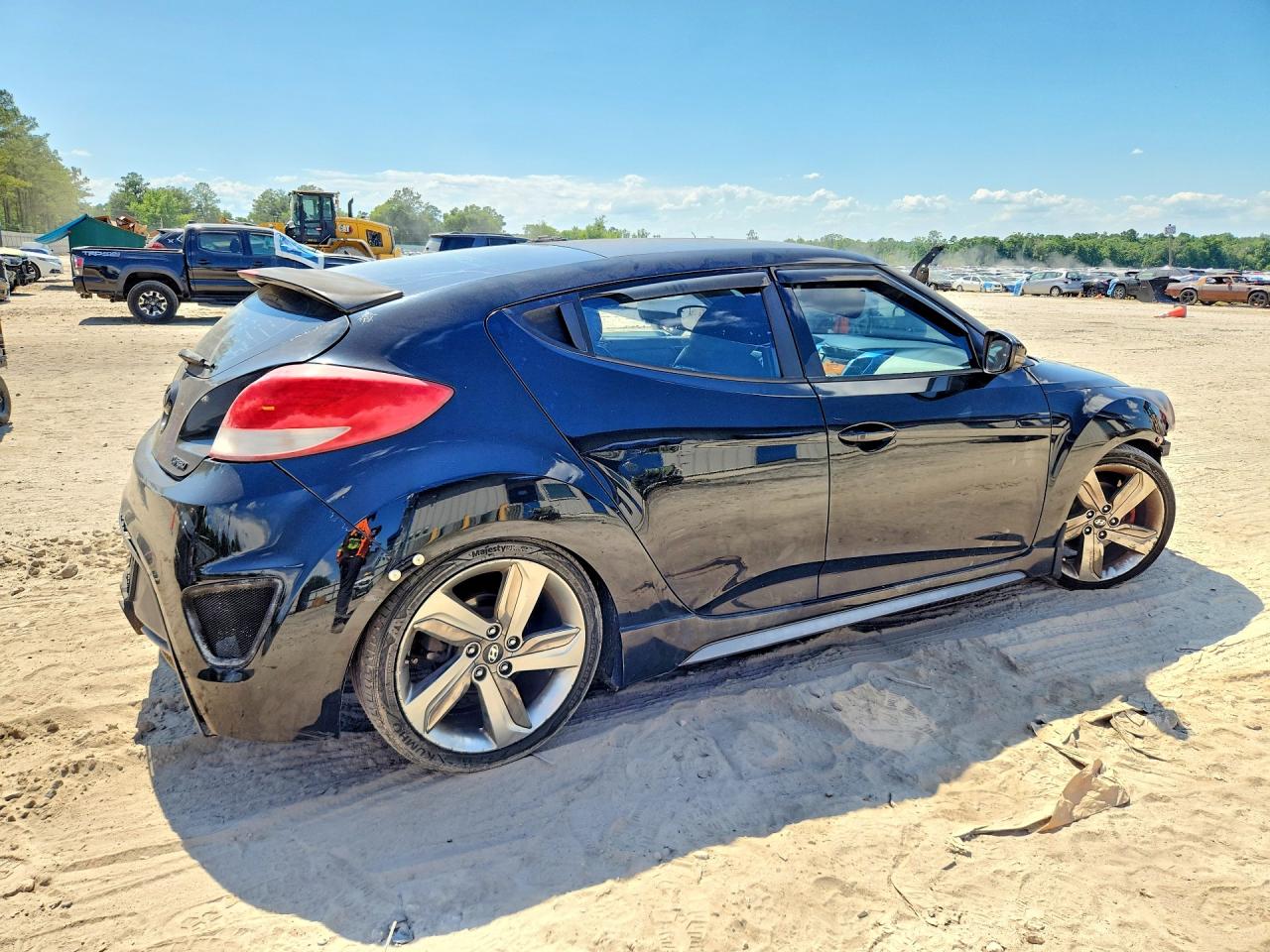 2014 Hyundai Veloster Turbo Black vin: KMHTC6AE9EU188644
