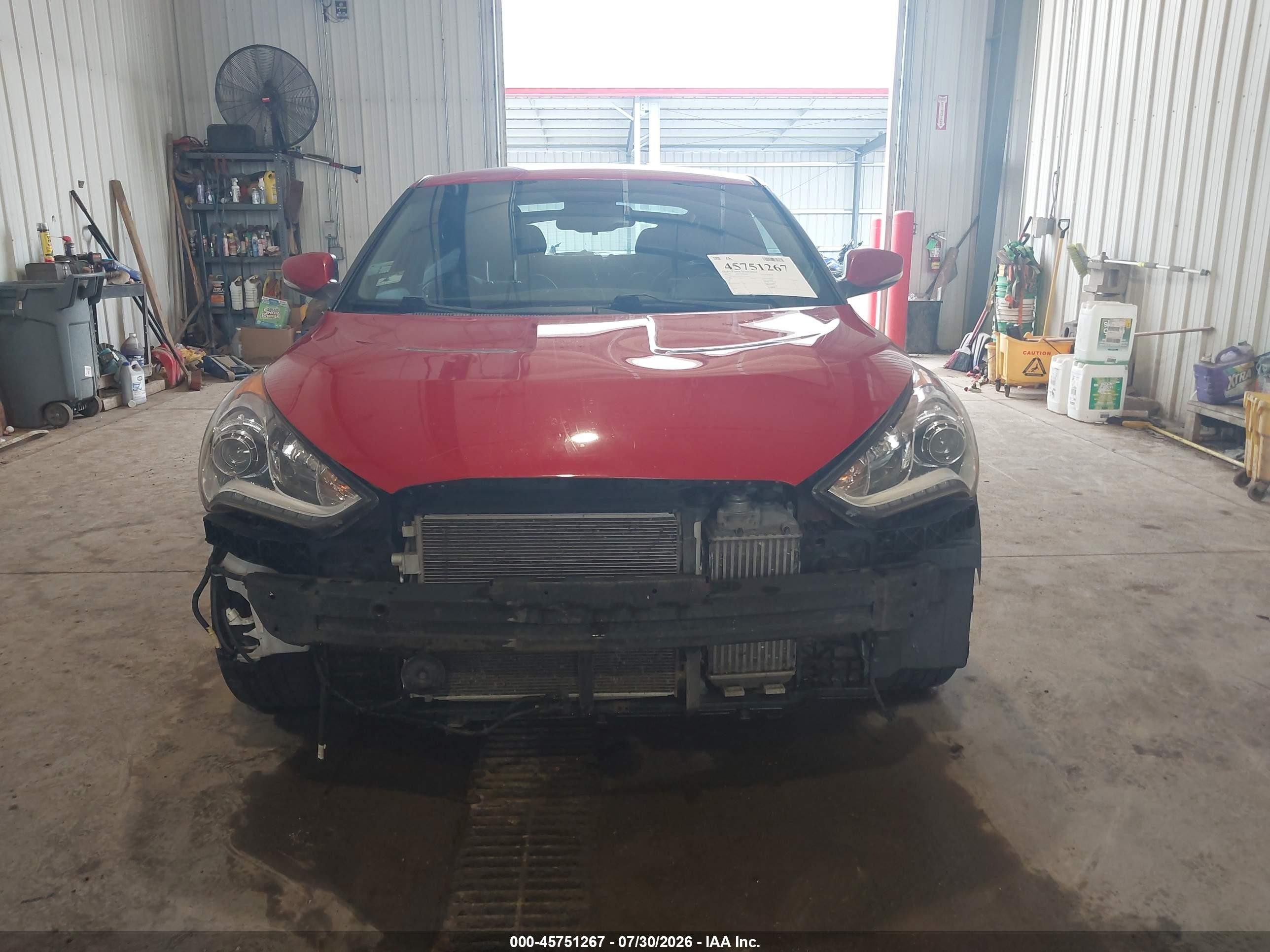 2014 Hyundai Veloster Turbo W/black Red vin: KMHTC6AE9EU191561