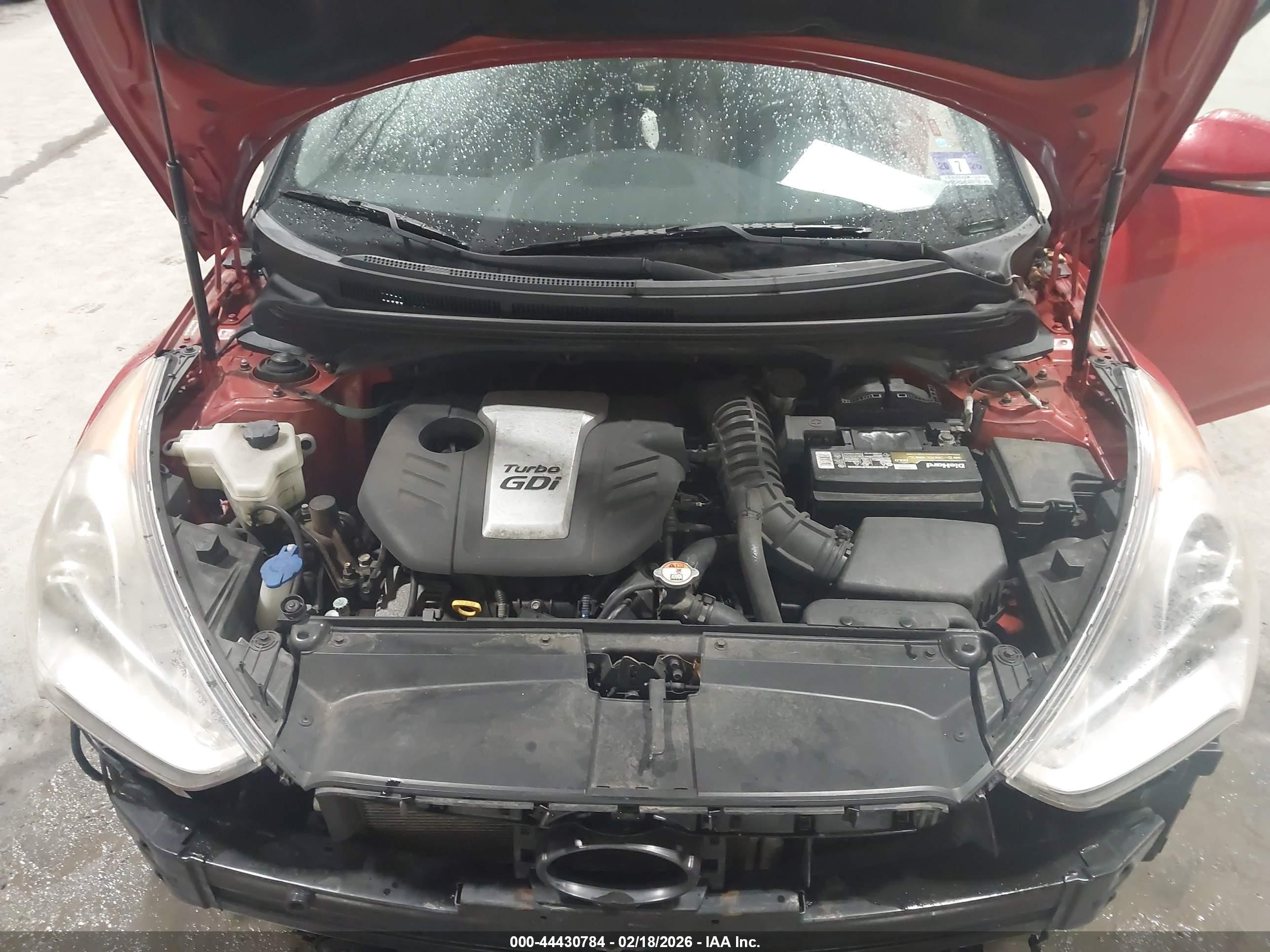 2014 Hyundai Veloster Turbo W/black Red vin: KMHTC6AE9EU206883