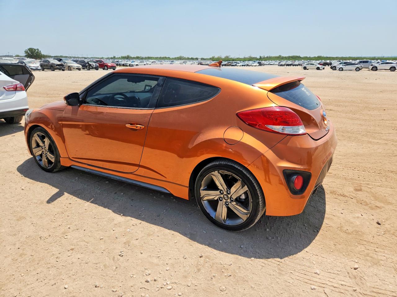 2014 Hyundai Veloster Turbo Orange vin: KMHTC6AE9EU209976