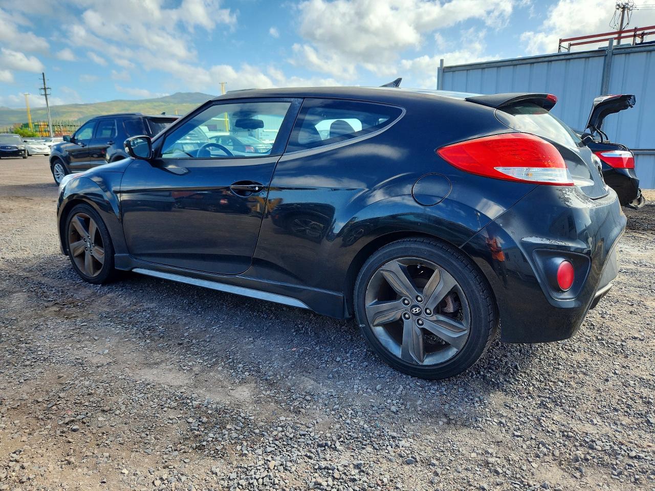 2015 Hyundai Veloster Turbo Черный vin: KMHTC6AE9FU216170