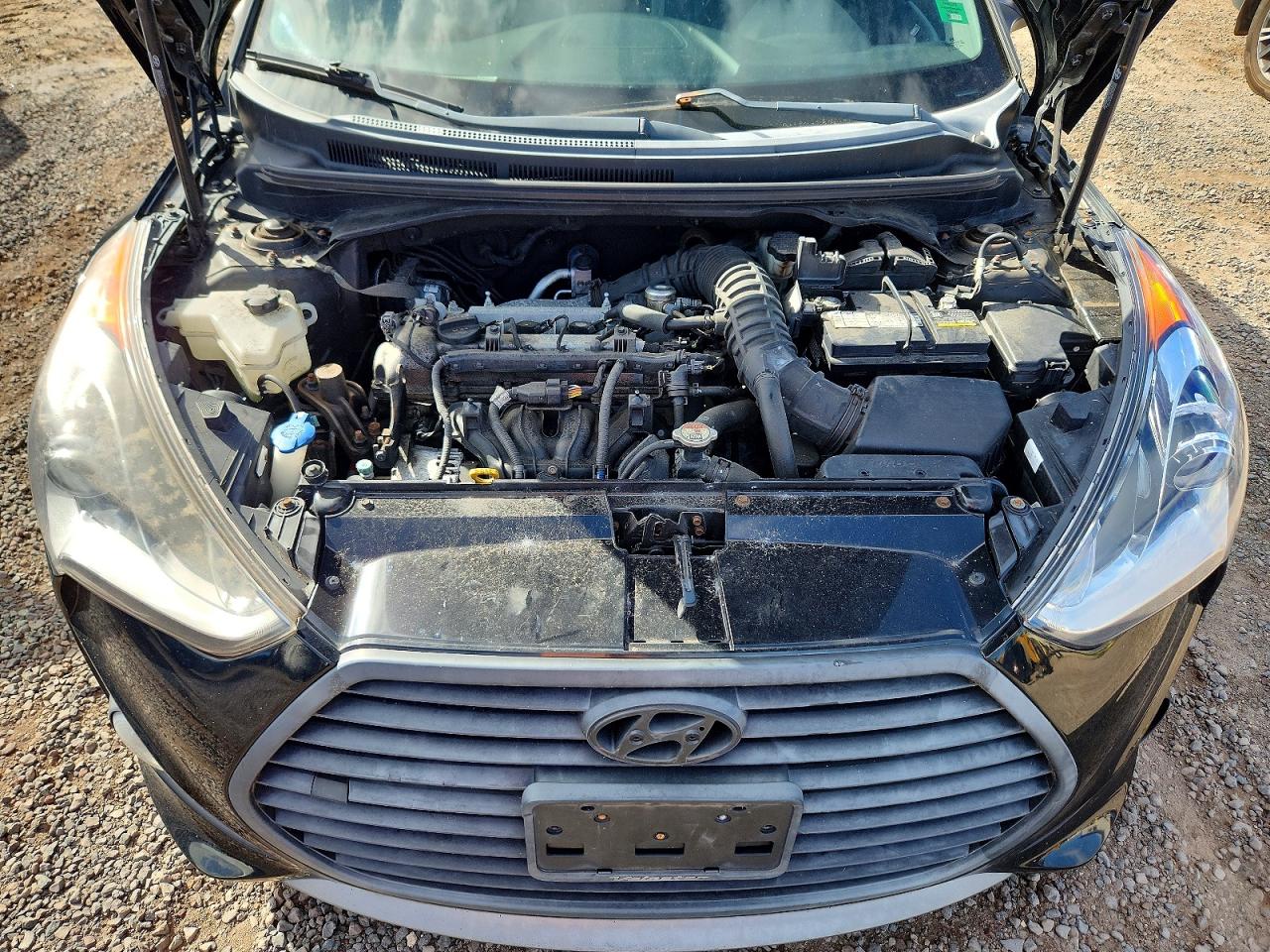 2015 Hyundai Veloster Turbo Черный vin: KMHTC6AE9FU216170