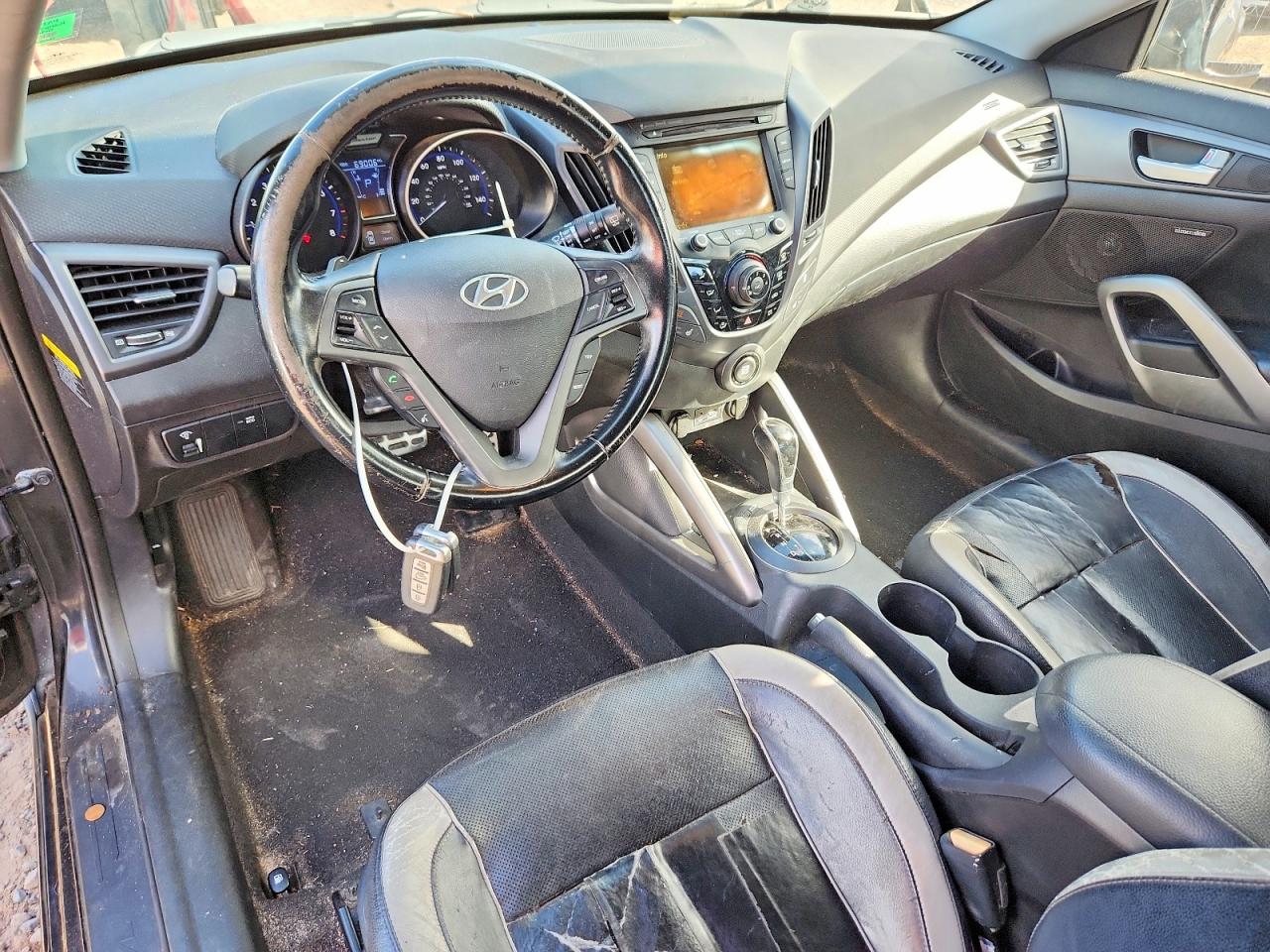 2015 Hyundai Veloster Turbo Черный vin: KMHTC6AE9FU216170