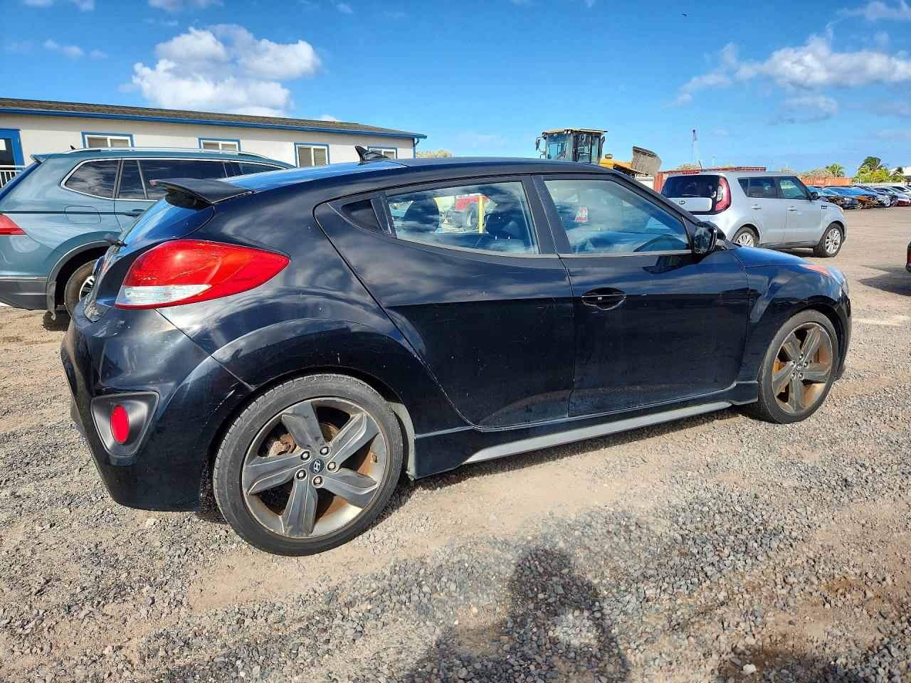 2015 Hyundai Veloster Turbo Черный vin: KMHTC6AE9FU216170