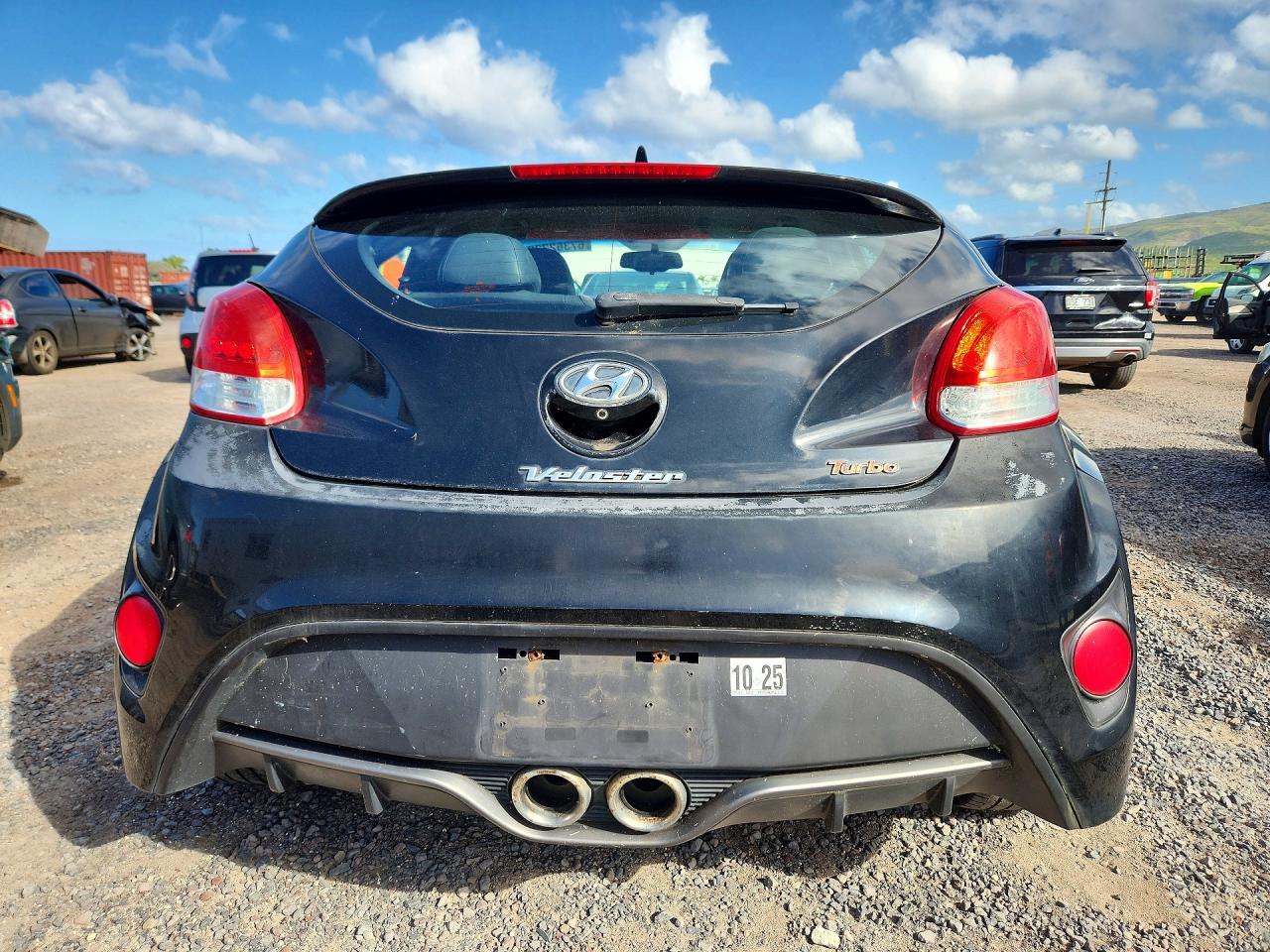 2015 Hyundai Veloster Turbo Черный vin: KMHTC6AE9FU216170