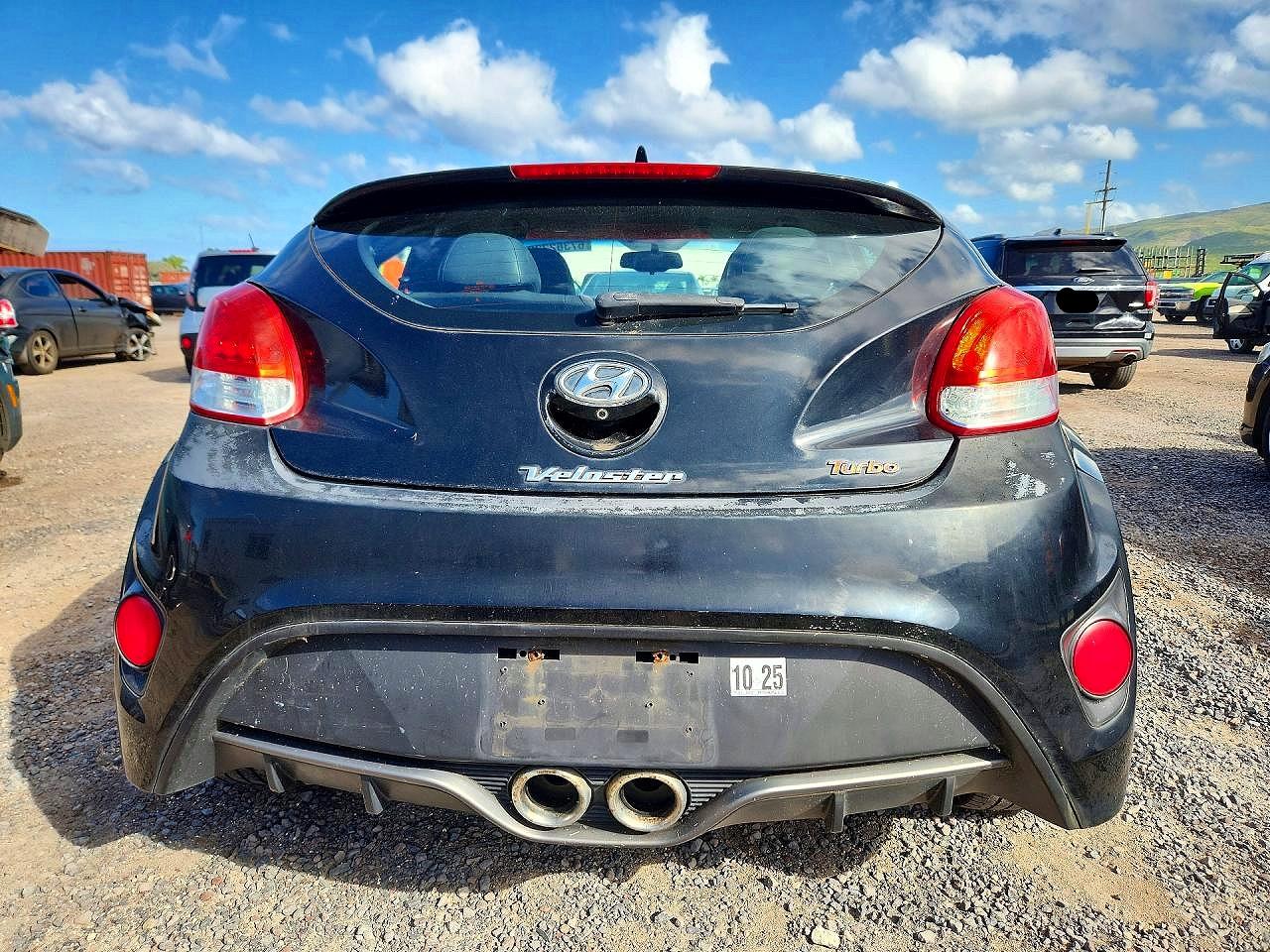 2015 Hyundai Veloster Turbo Черный vin: KMHTC6AE9FU216170