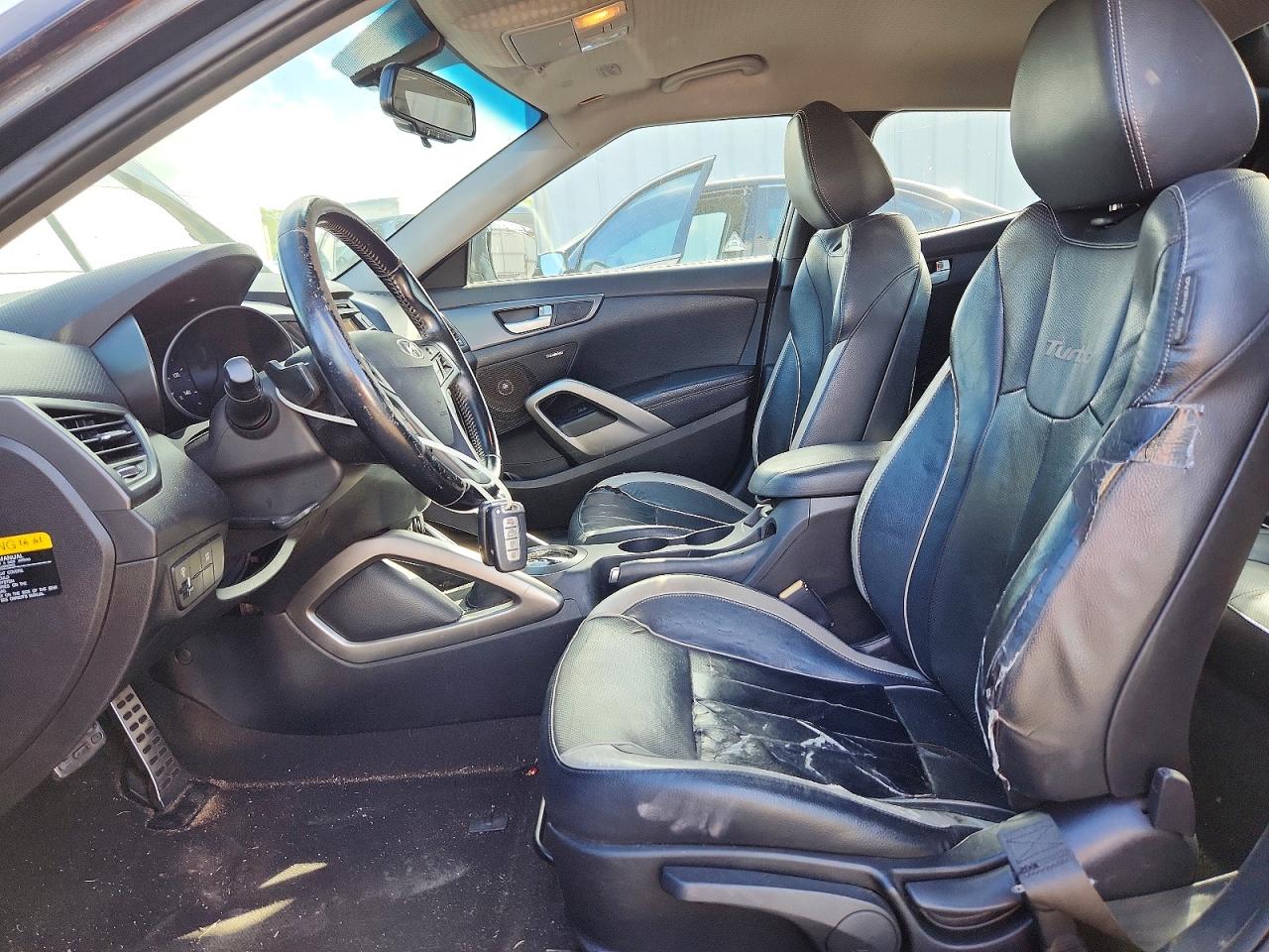2015 Hyundai Veloster Turbo Черный vin: KMHTC6AE9FU216170