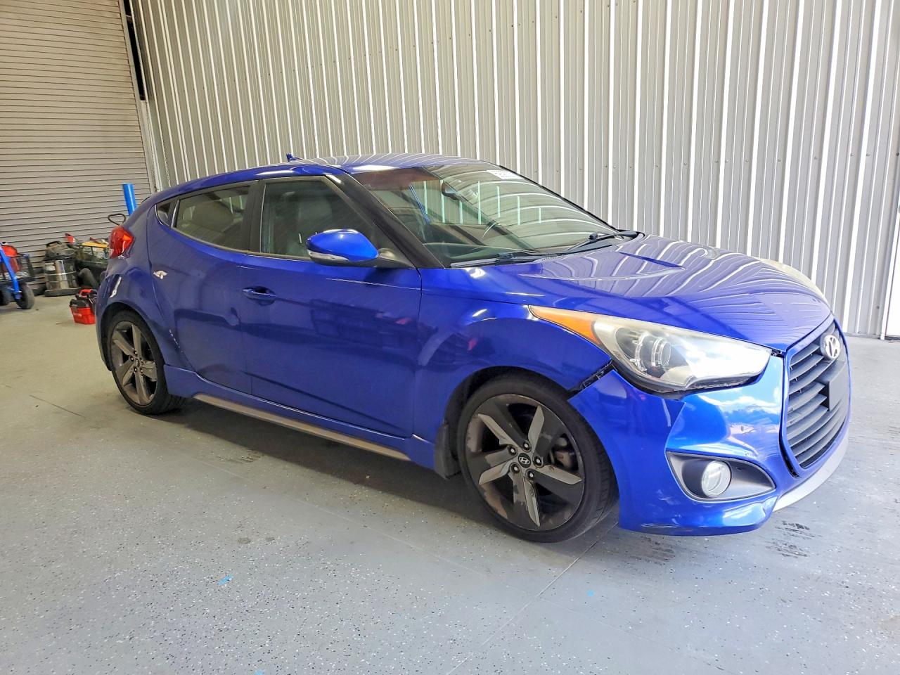 2015 Hyundai Veloster Turbo Синий vin: KMHTC6AE9FU220266