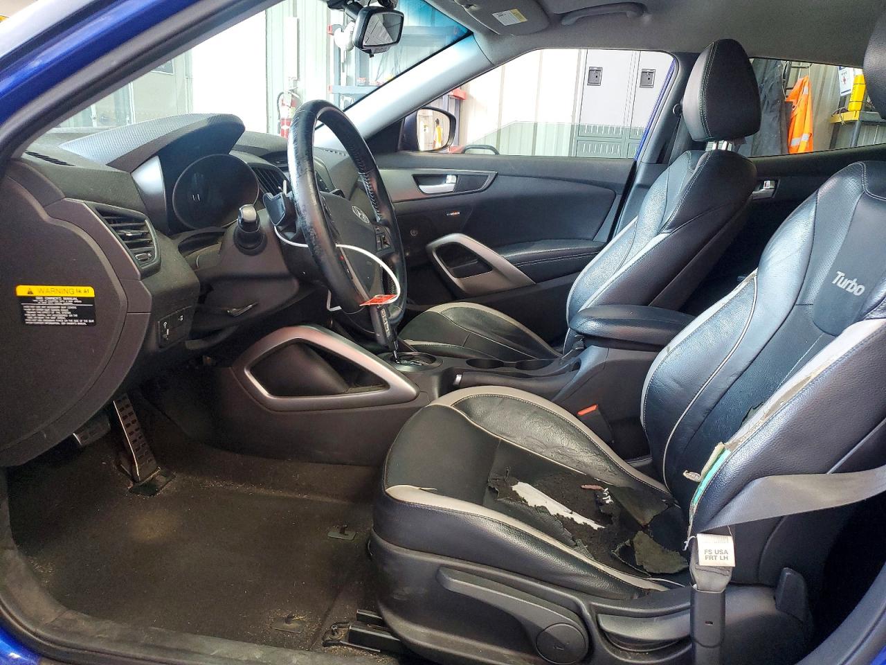 2015 Hyundai Veloster Turbo Синий vin: KMHTC6AE9FU220266