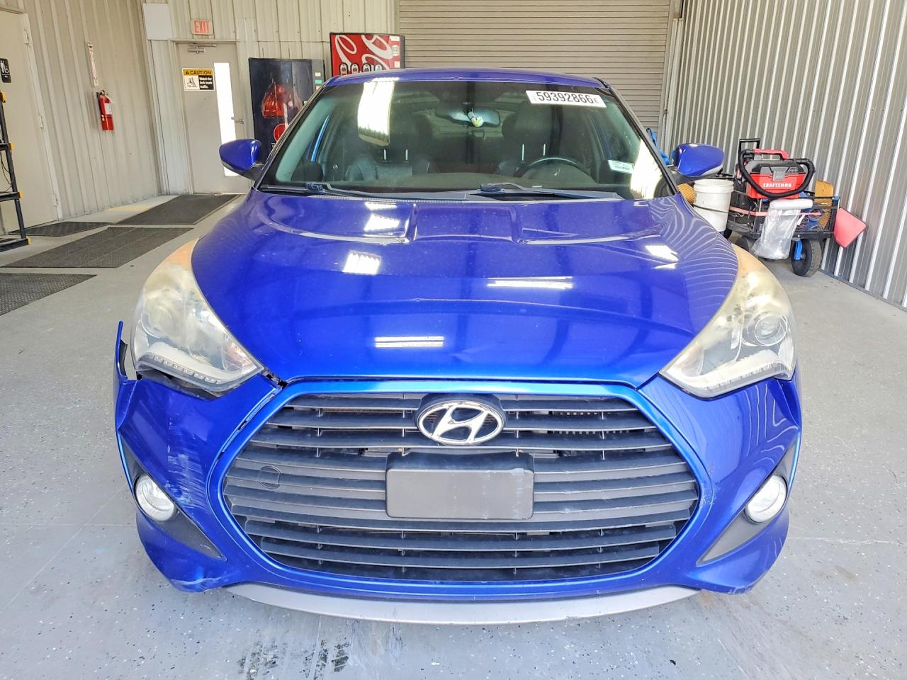 2015 Hyundai Veloster Turbo Синий vin: KMHTC6AE9FU220266