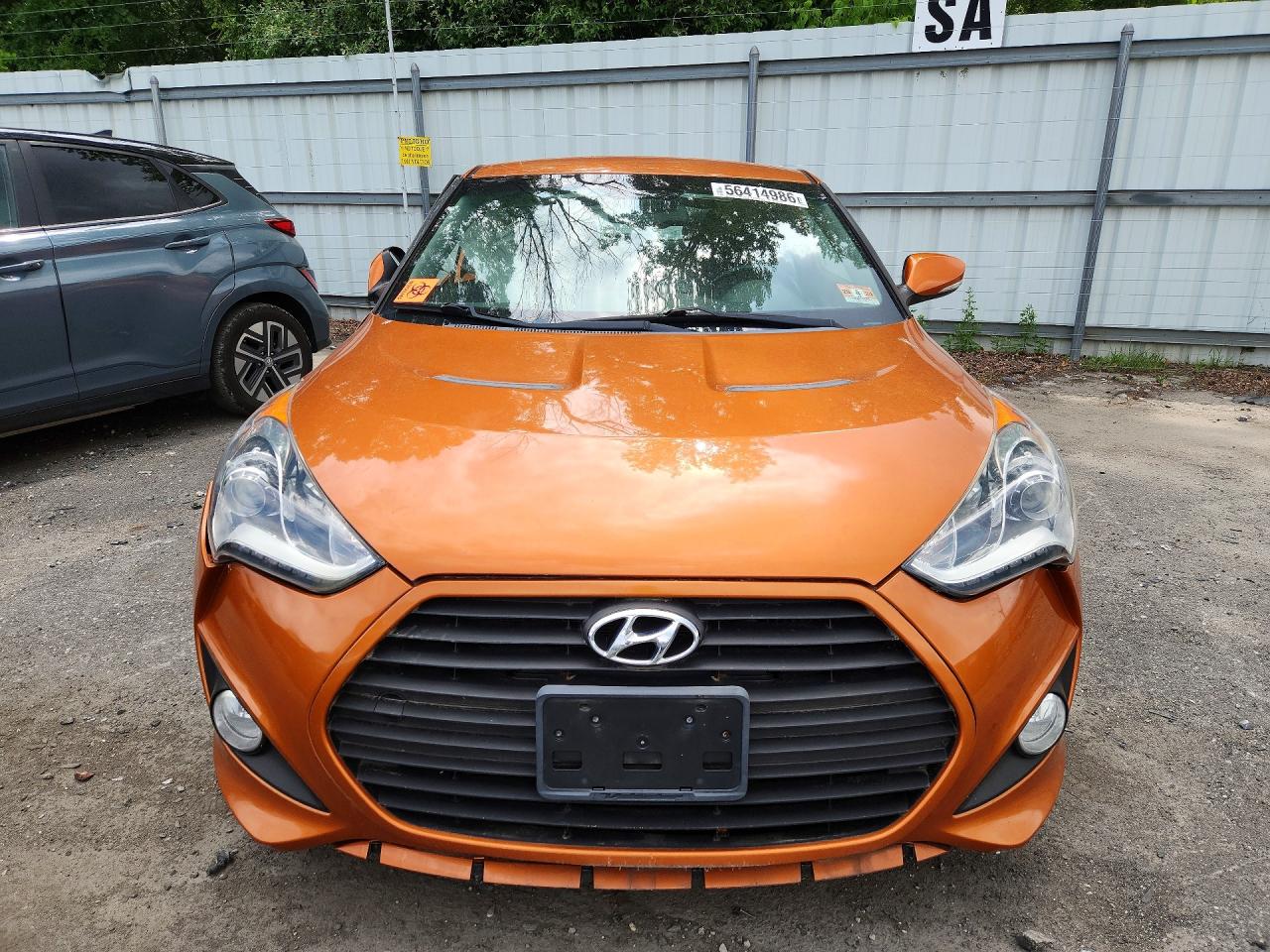 2015 Hyundai Veloster Turbo Orange vin: KMHTC6AE9FU229016