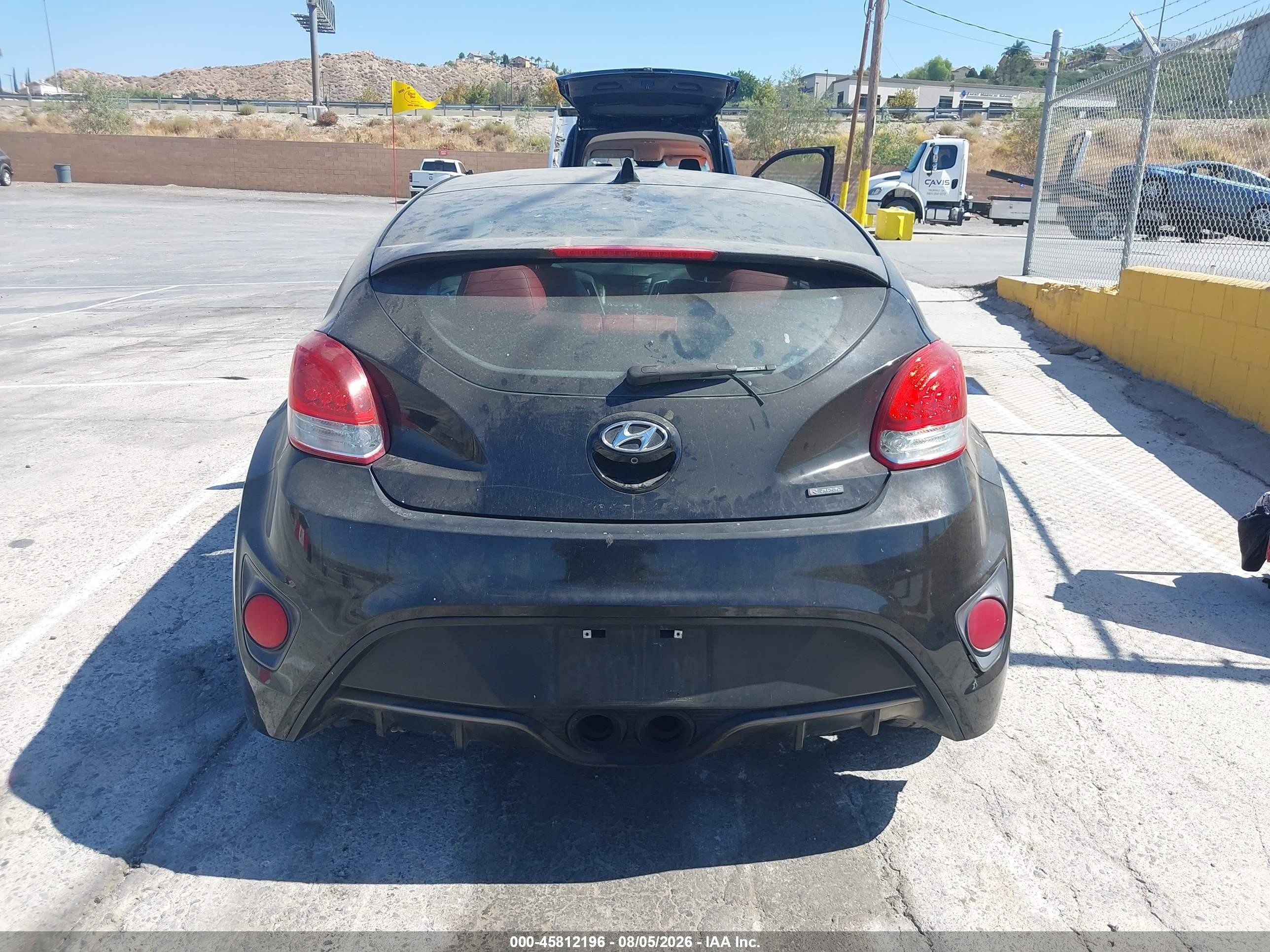 2015 Hyundai Veloster   Black vin: KMHTC6AE9FU236323