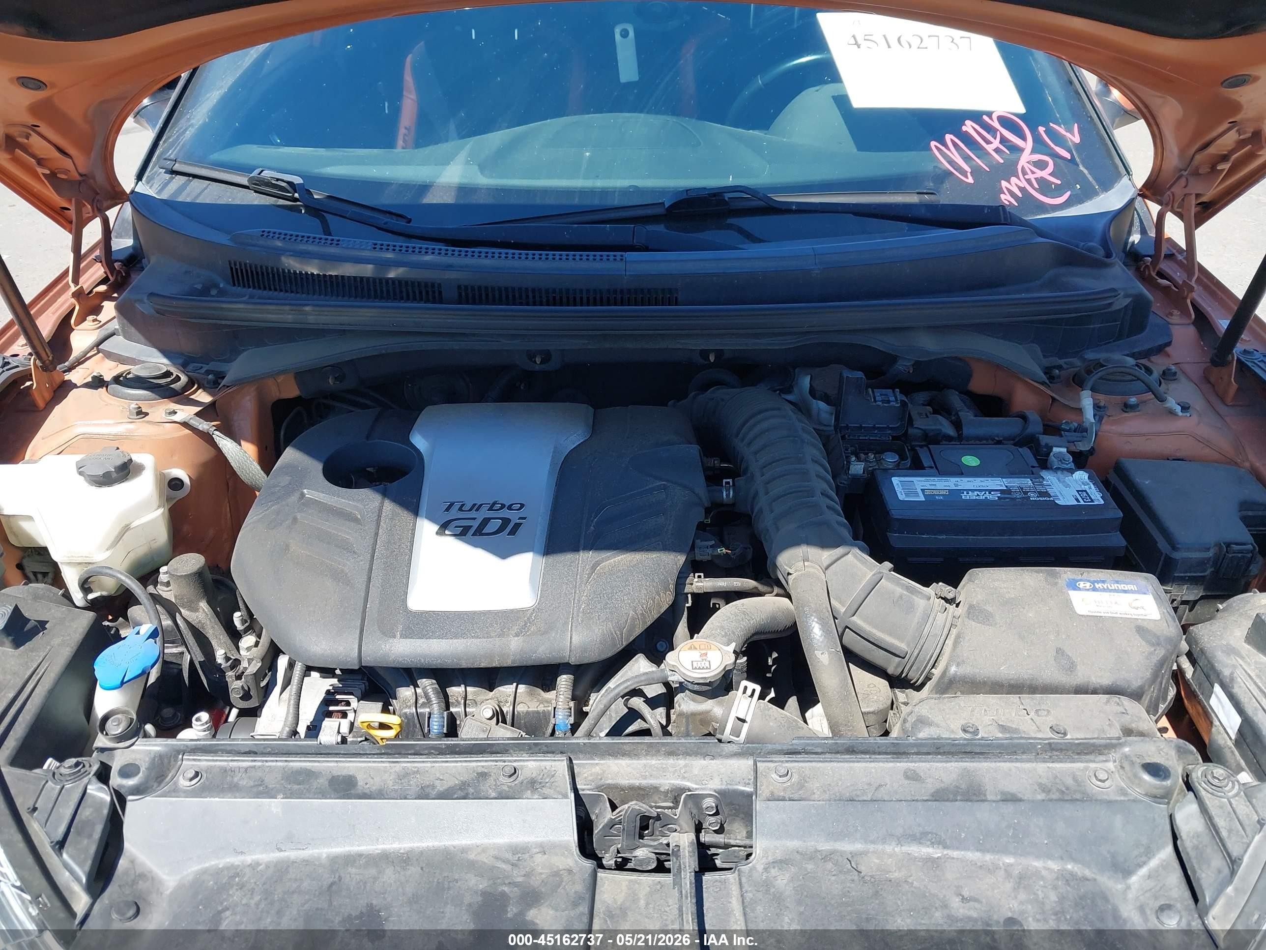 2016 Hyundai Veloster Turbo Orange vin: KMHTC6AE9GU250143