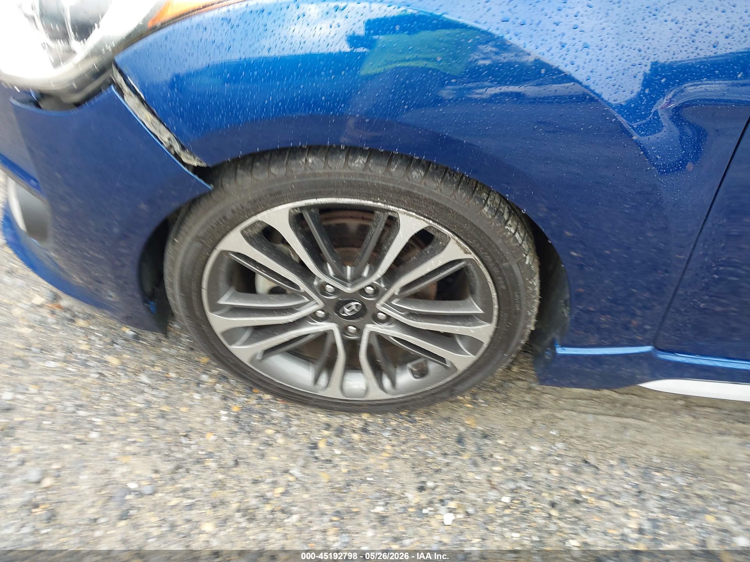 2016 Hyundai Veloster Turbo Blue vin: KMHTC6AE9GU266052