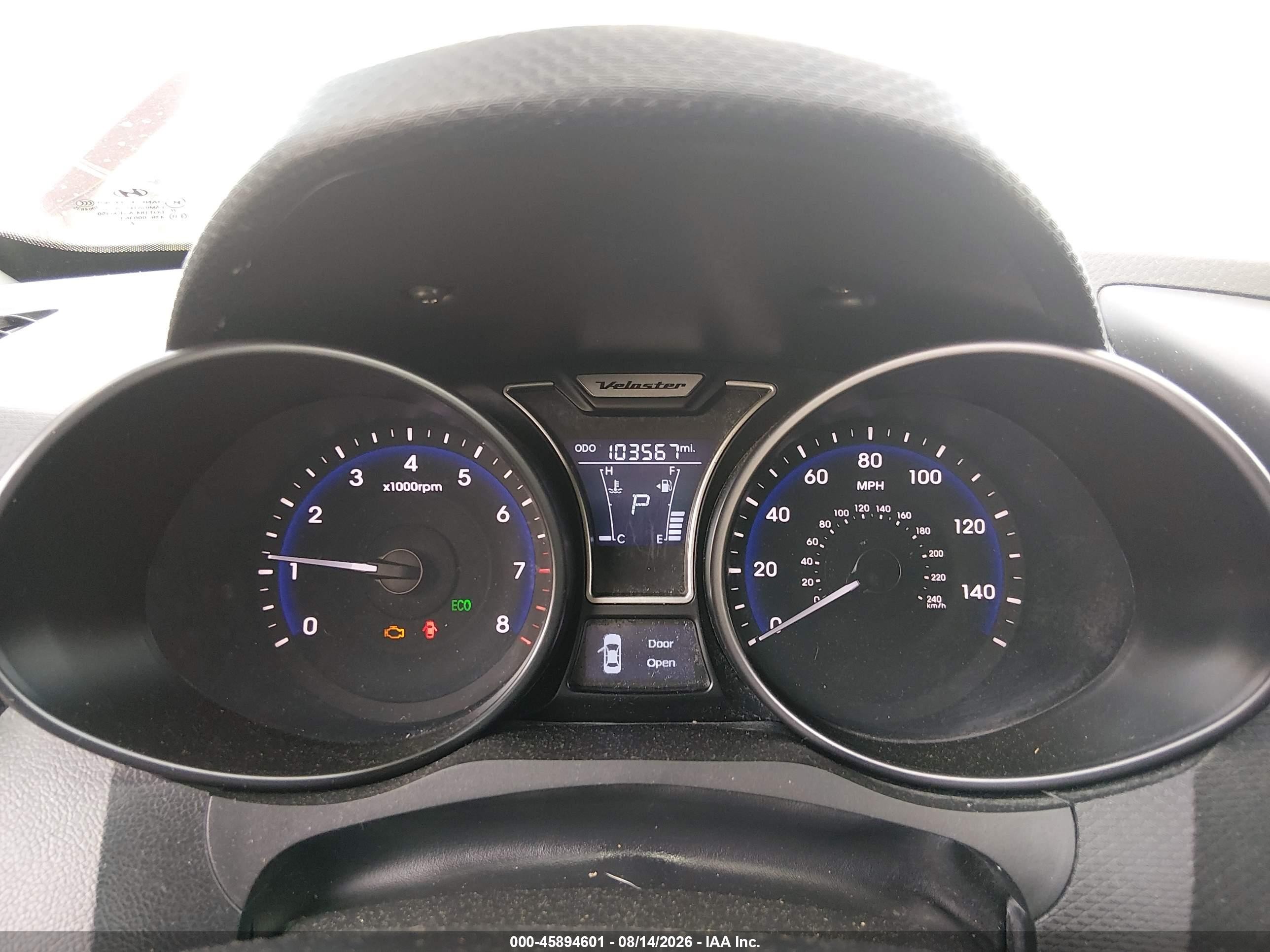 2013 Hyundai Veloster Turbo W/black Red vin: KMHTC6AEXDU095789