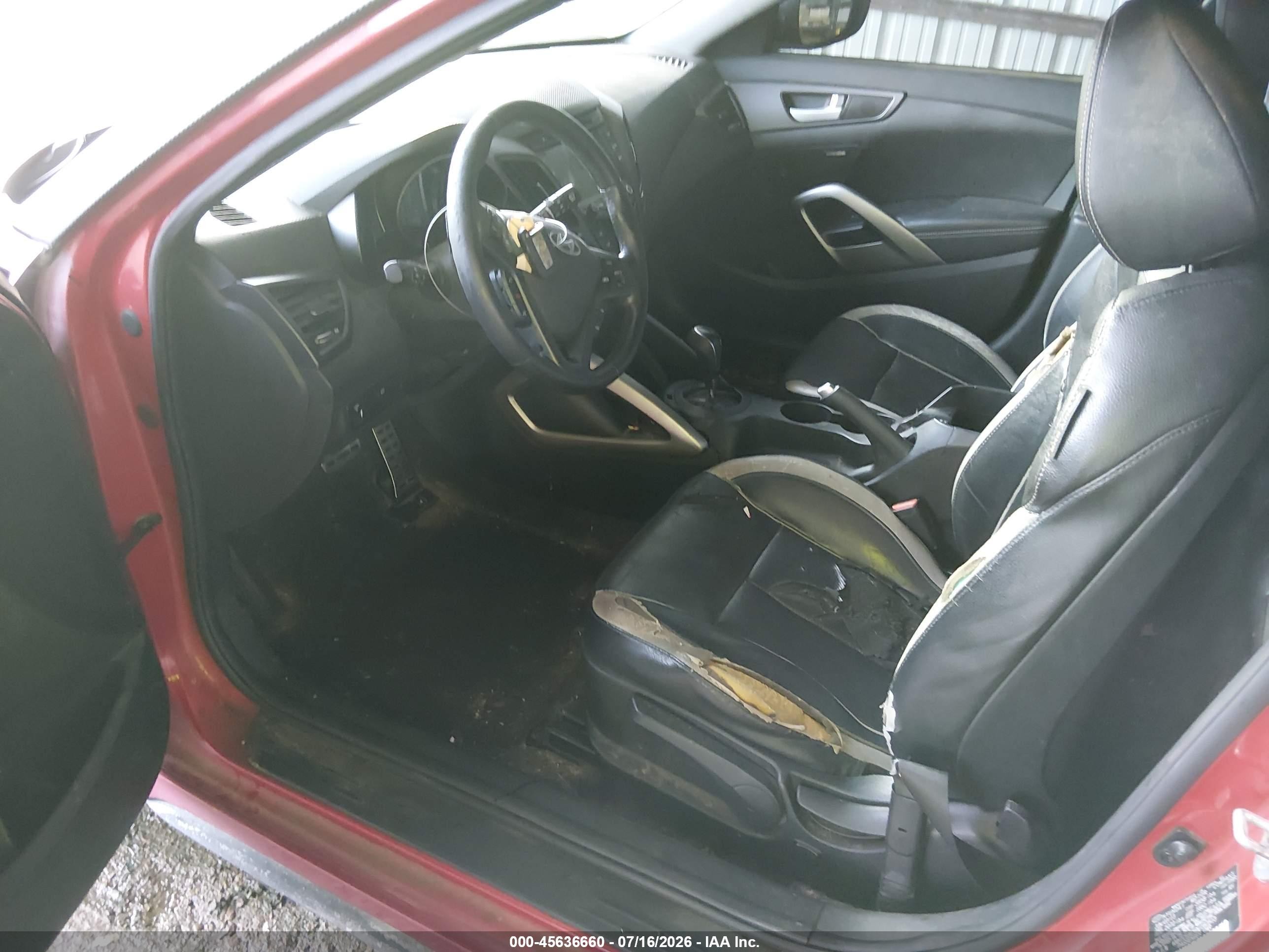 2013 Hyundai Veloster Turbo W/black Красный vin: KMHTC6AEXDU160513