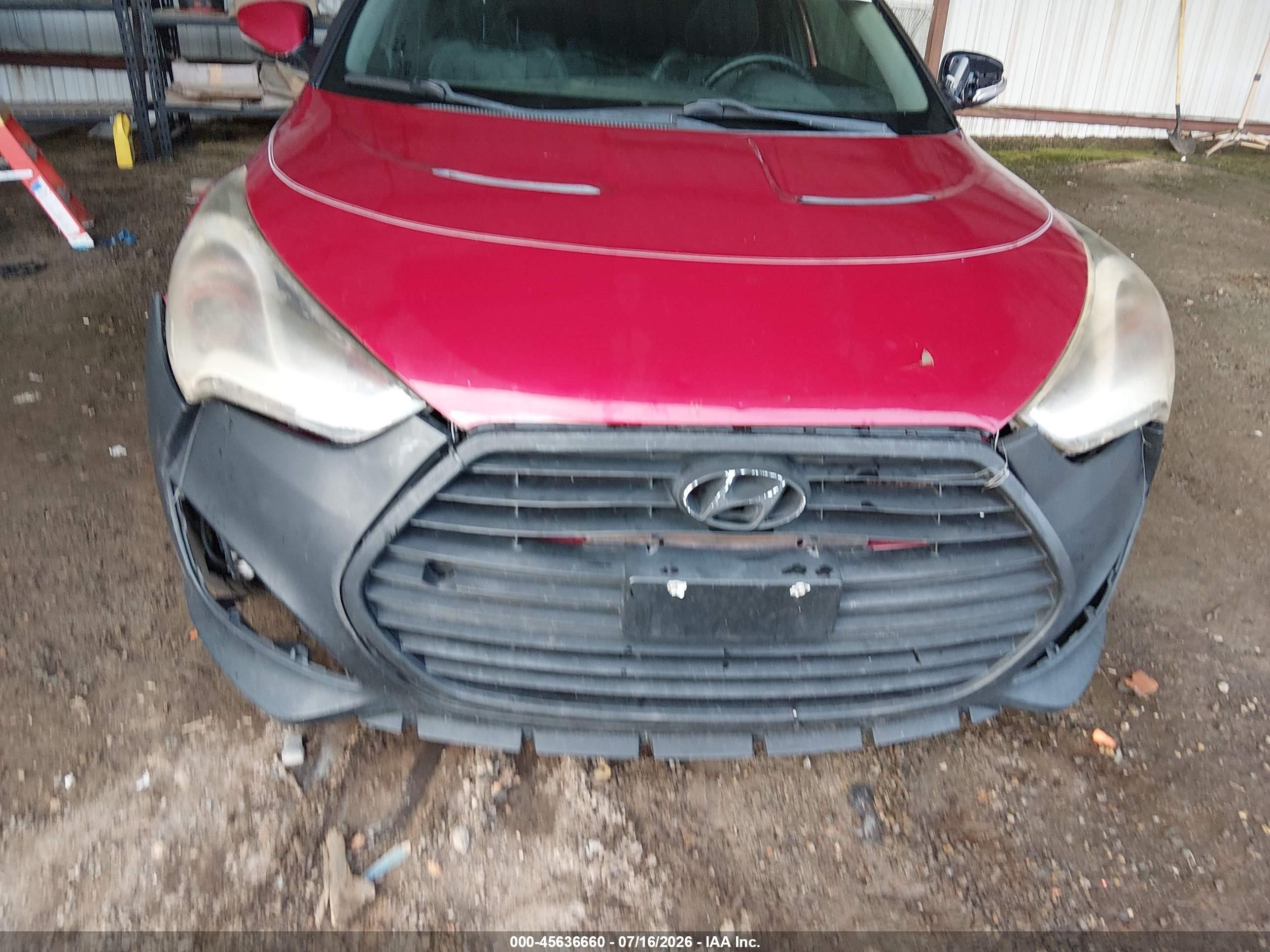 2013 Hyundai Veloster Turbo W/black Красный vin: KMHTC6AEXDU160513