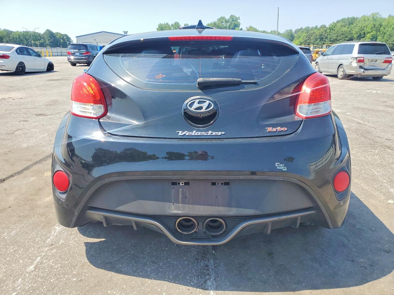2014 Hyundai Veloster Turbo Black vin: KMHTC6AEXEU191004