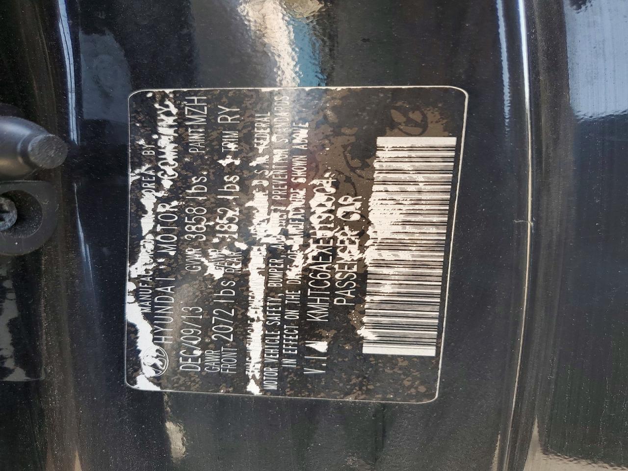 2014 Hyundai Veloster Turbo Black vin: KMHTC6AEXEU191004