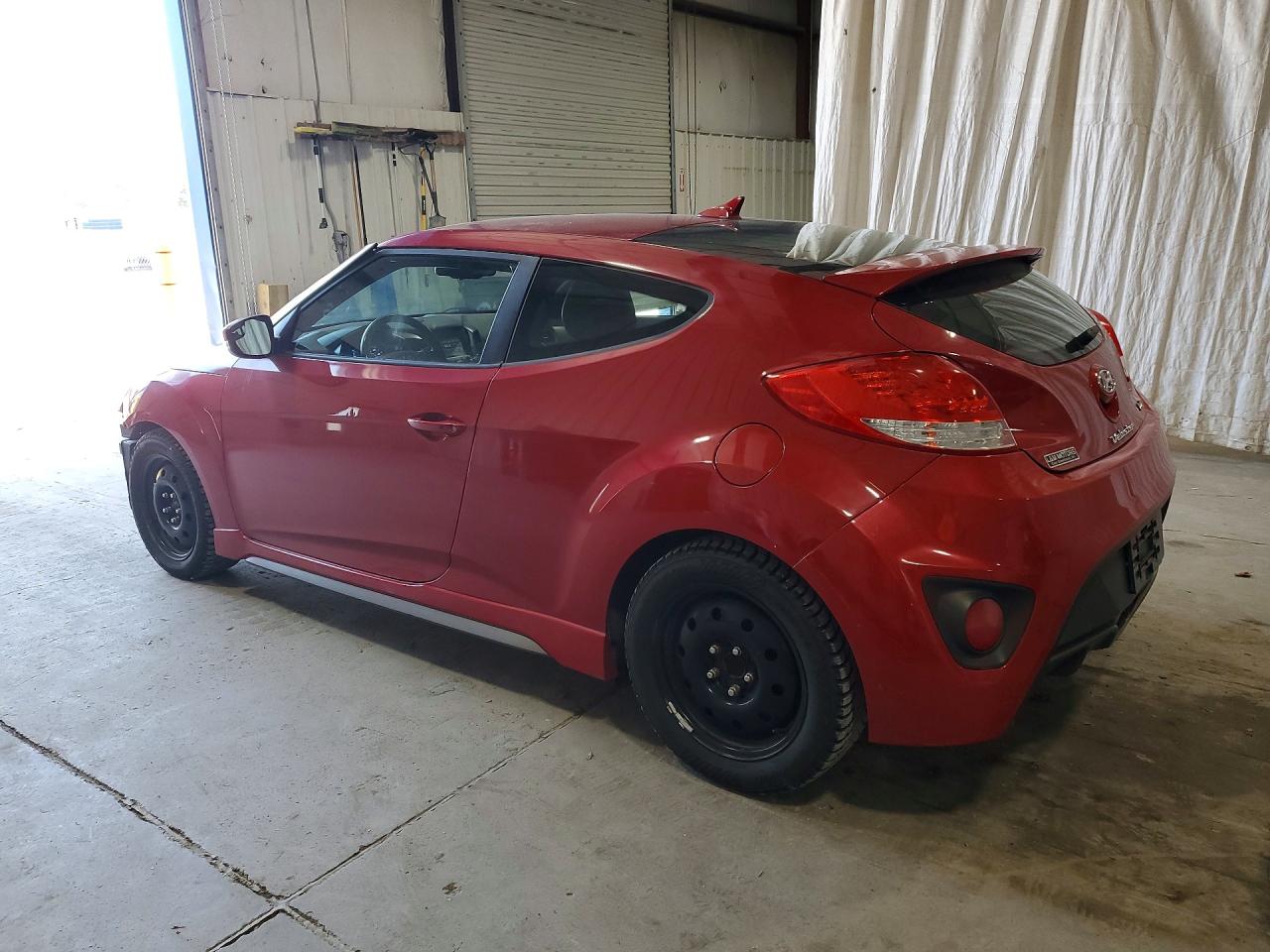 2015 Hyundai Veloster Turbo Red vin: KMHTC6AEXFU230692