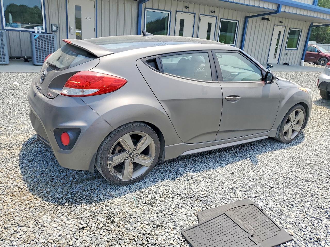 2015 Hyundai Veloster Turbo Gray vin: KMHTC6AEXFU237786