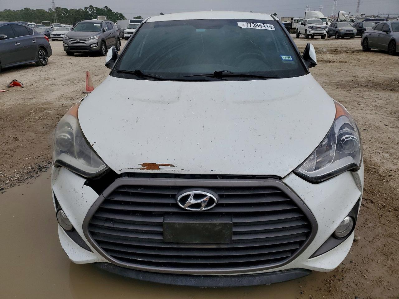 2017 Hyundai Veloster Turbo White vin: KMHTC6AEXHU310335