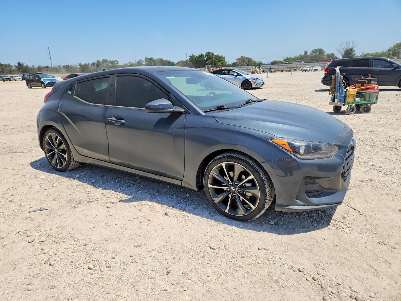 2019 Hyundai Veloster 2.0l Premium Gray vin: KMHTG6AF6KU013065