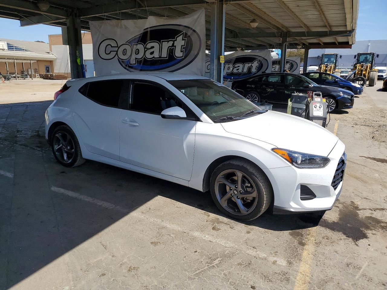 2019 Hyundai Veloster 2.0l White vin: KMHTG6AF7KU016394