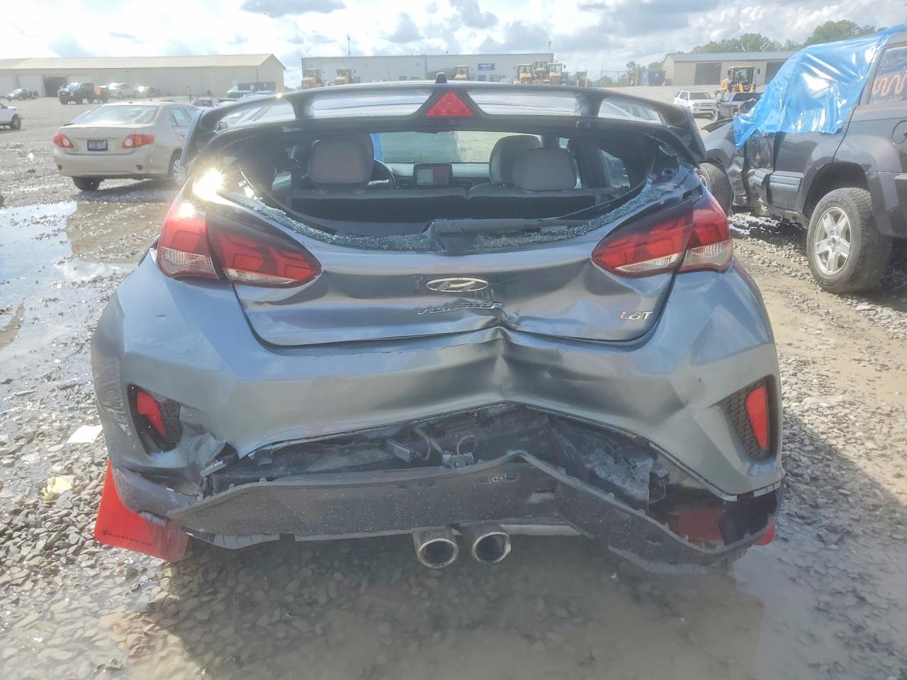 2019 Hyundai Veloster Turbo Ultimate Silver vin: KMHTH6AB1KU010472