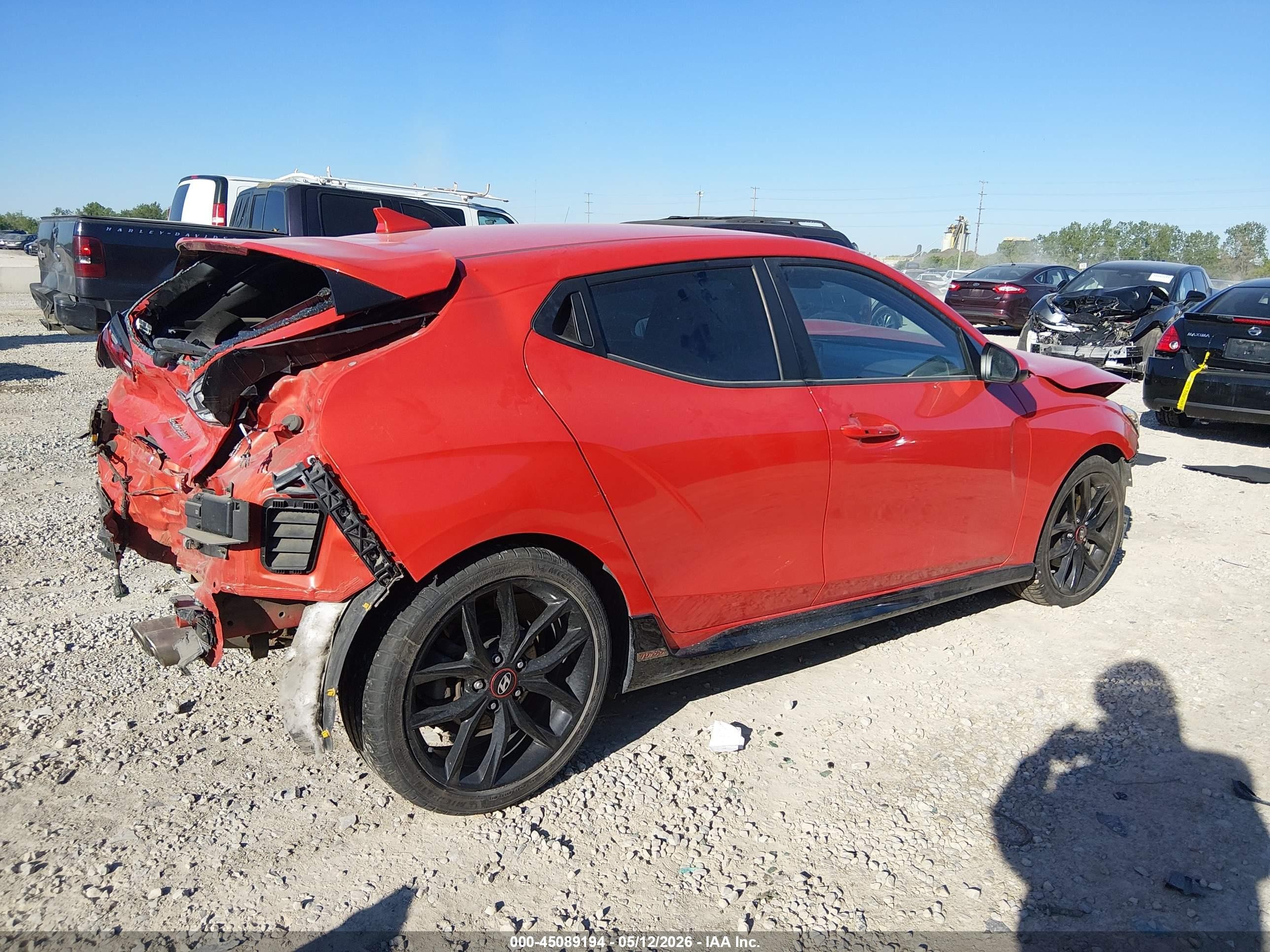 2020 Hyundai Veloster Turbo R-spec Оранжевый vin: KMHTH6AB1LU027354