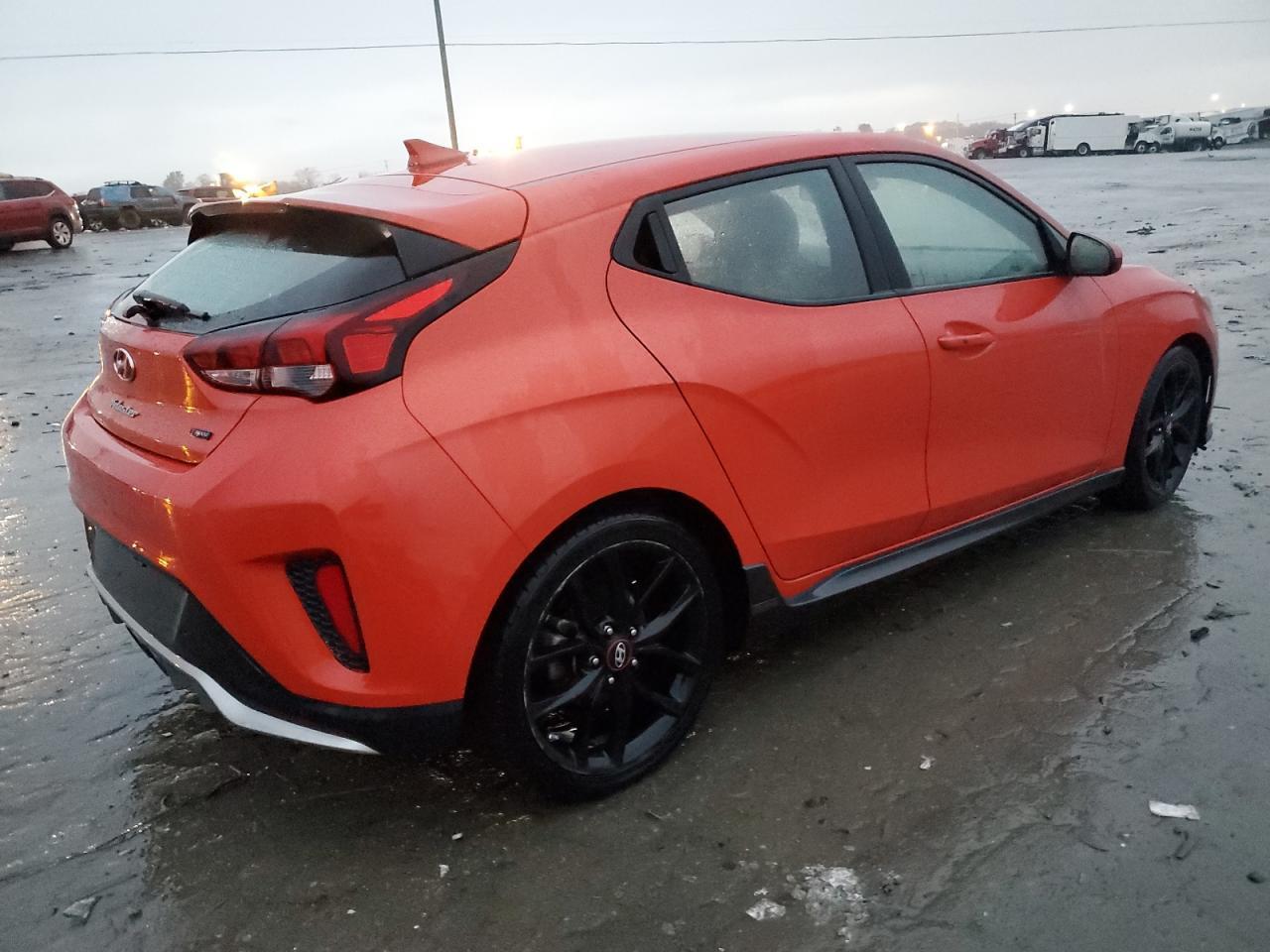 2019 Hyundai Veloster Turbo Orange vin: KMHTH6AB2KU008729