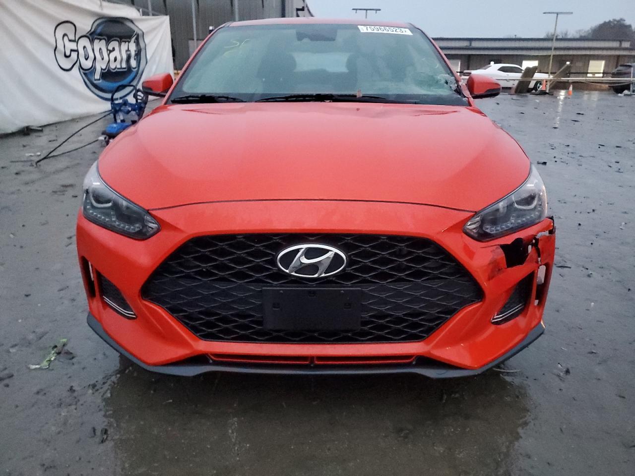 2019 Hyundai Veloster Turbo Orange vin: KMHTH6AB2KU008729