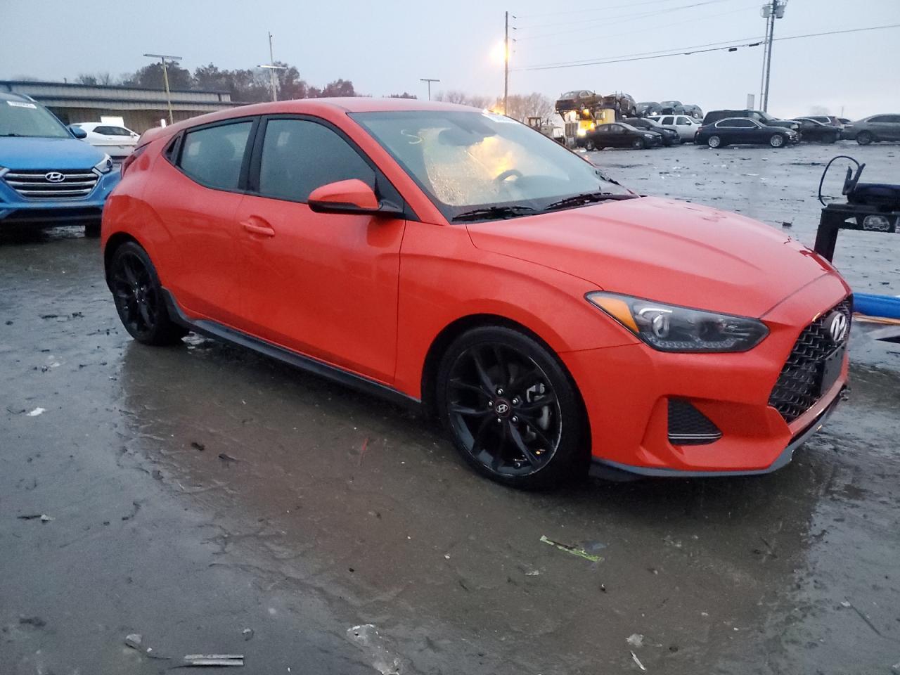 2019 Hyundai Veloster Turbo Orange vin: KMHTH6AB2KU008729